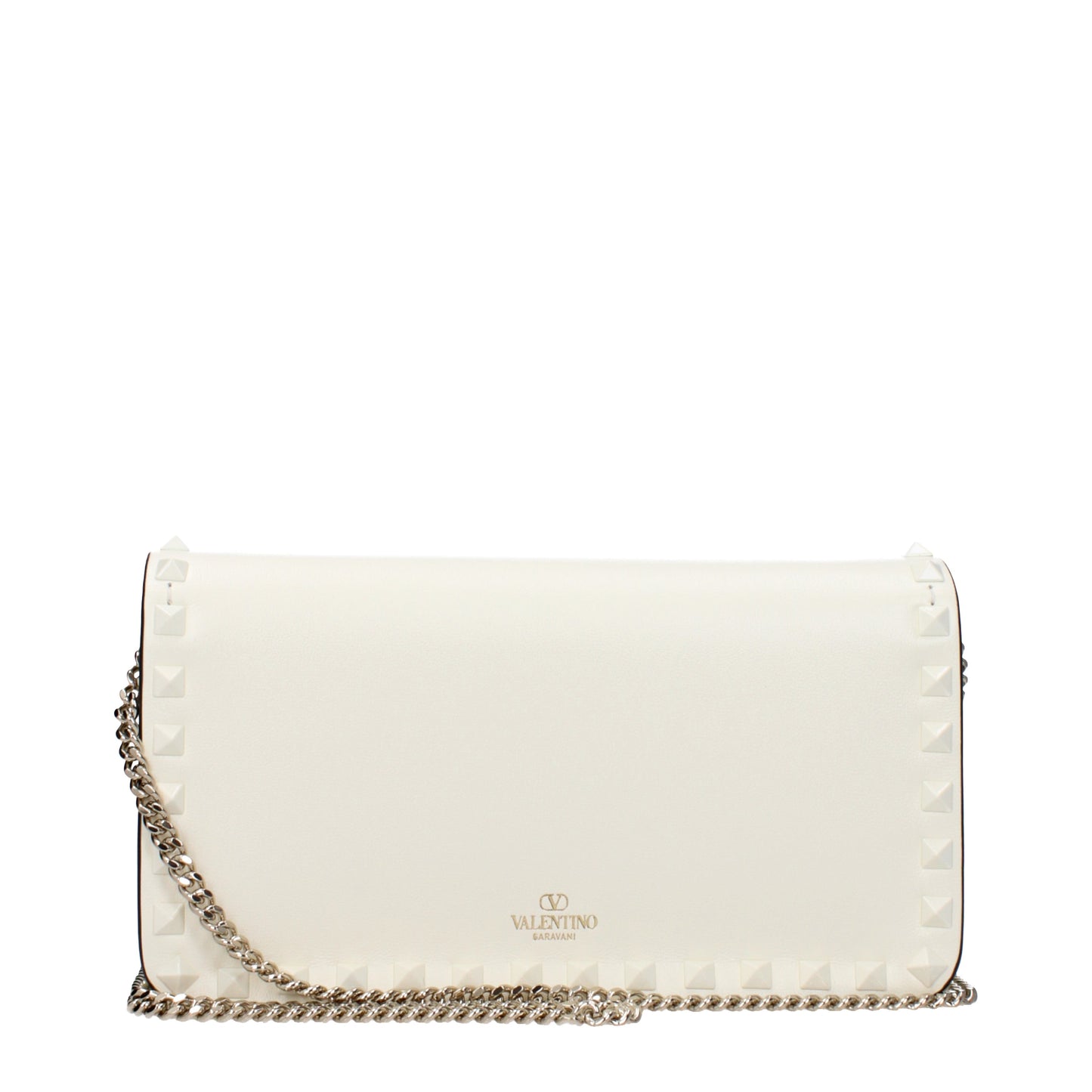 Valentino Garavani Clutches Women Leather White/Ivory