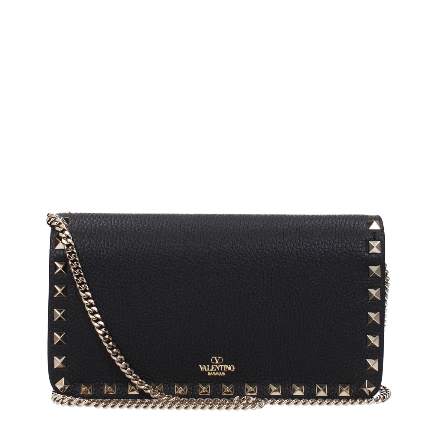 Valentino Garavani Clutches Women Leather Black