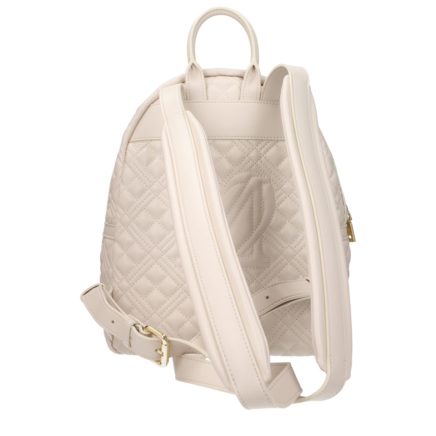 Love Moschino Backpacks and Bumbags Women Polyurethane Beige/Ivory