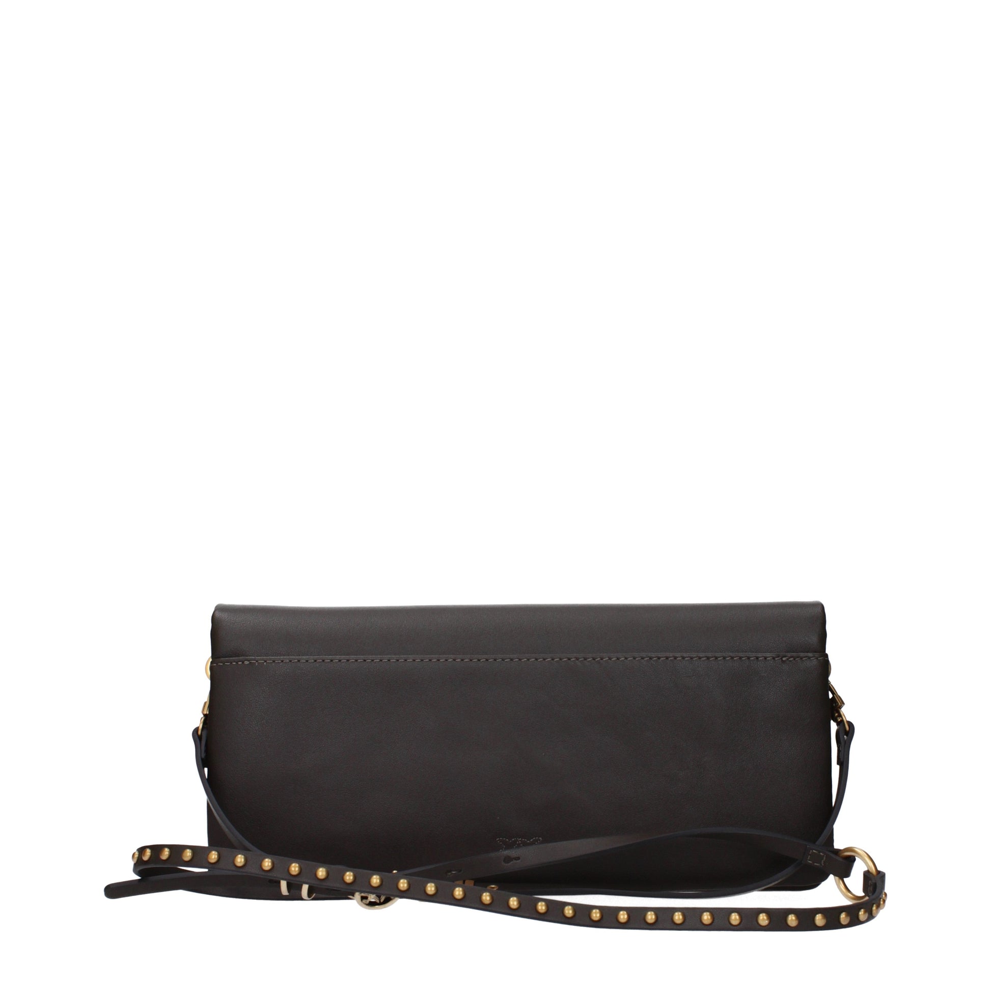 Pinko Clutches Women Leather Green/Mud