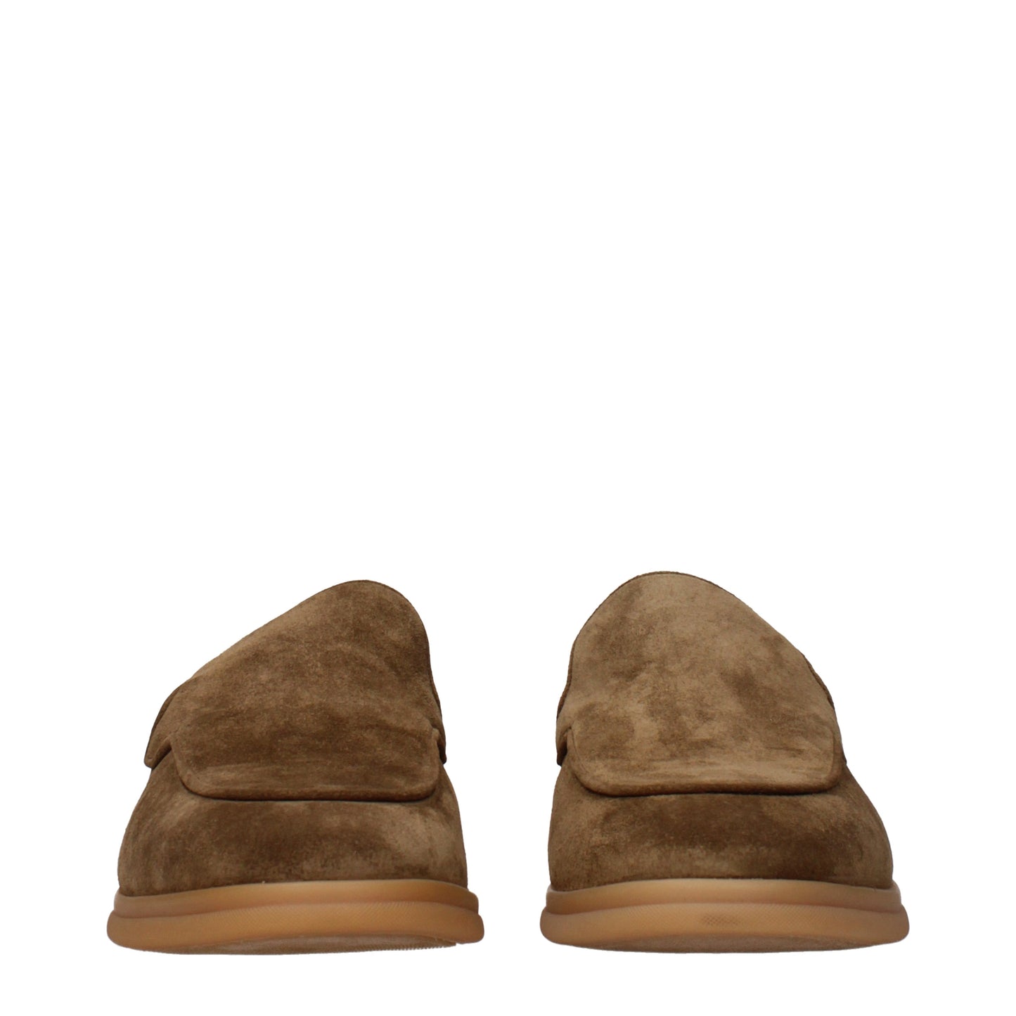 Eleventy Loafers Men Suede Brown