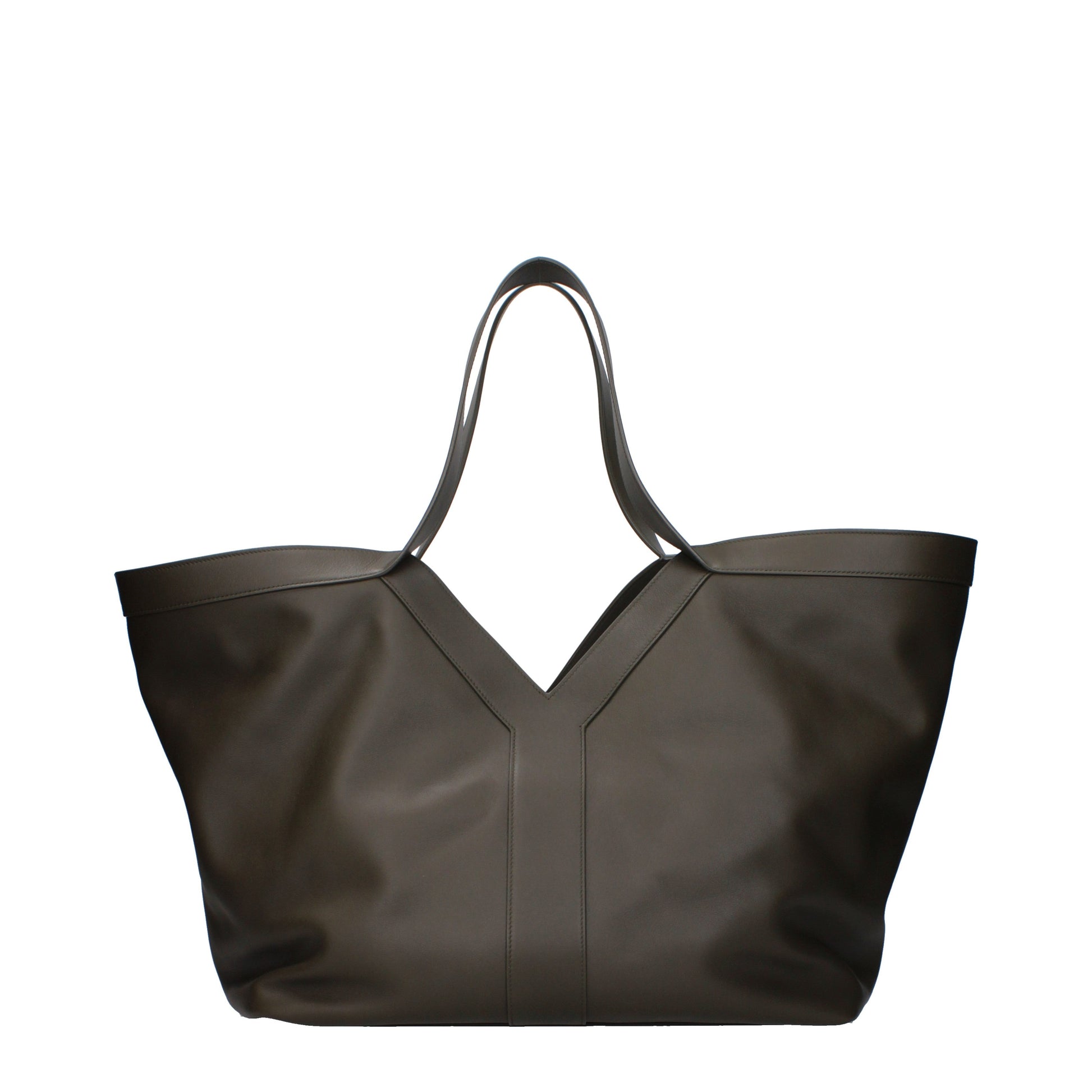 Saint Laurent Shoulder Bags Women Leather Green/Moss