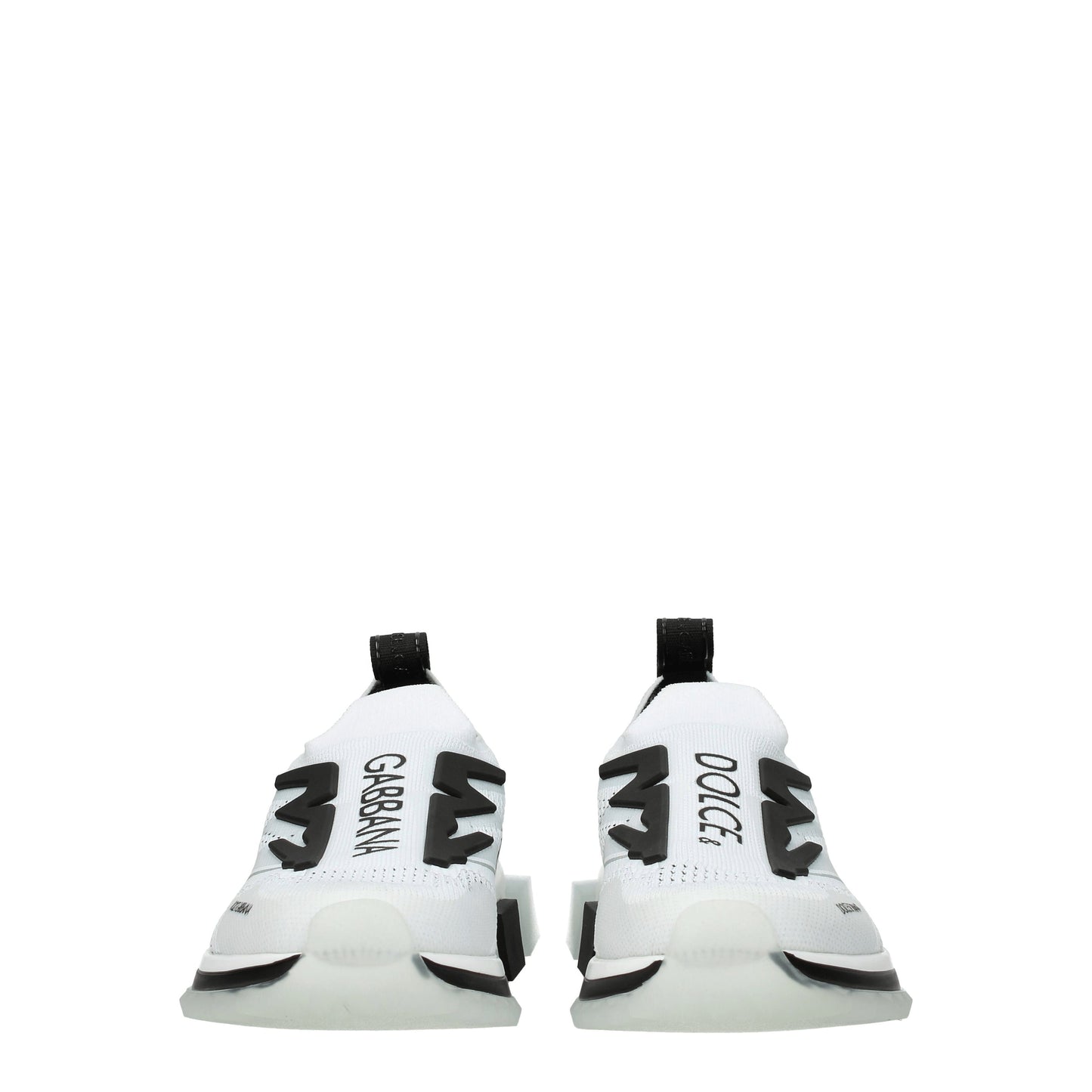 Dolce&Gabbana Women's Sneakers in Fabric  White/Black