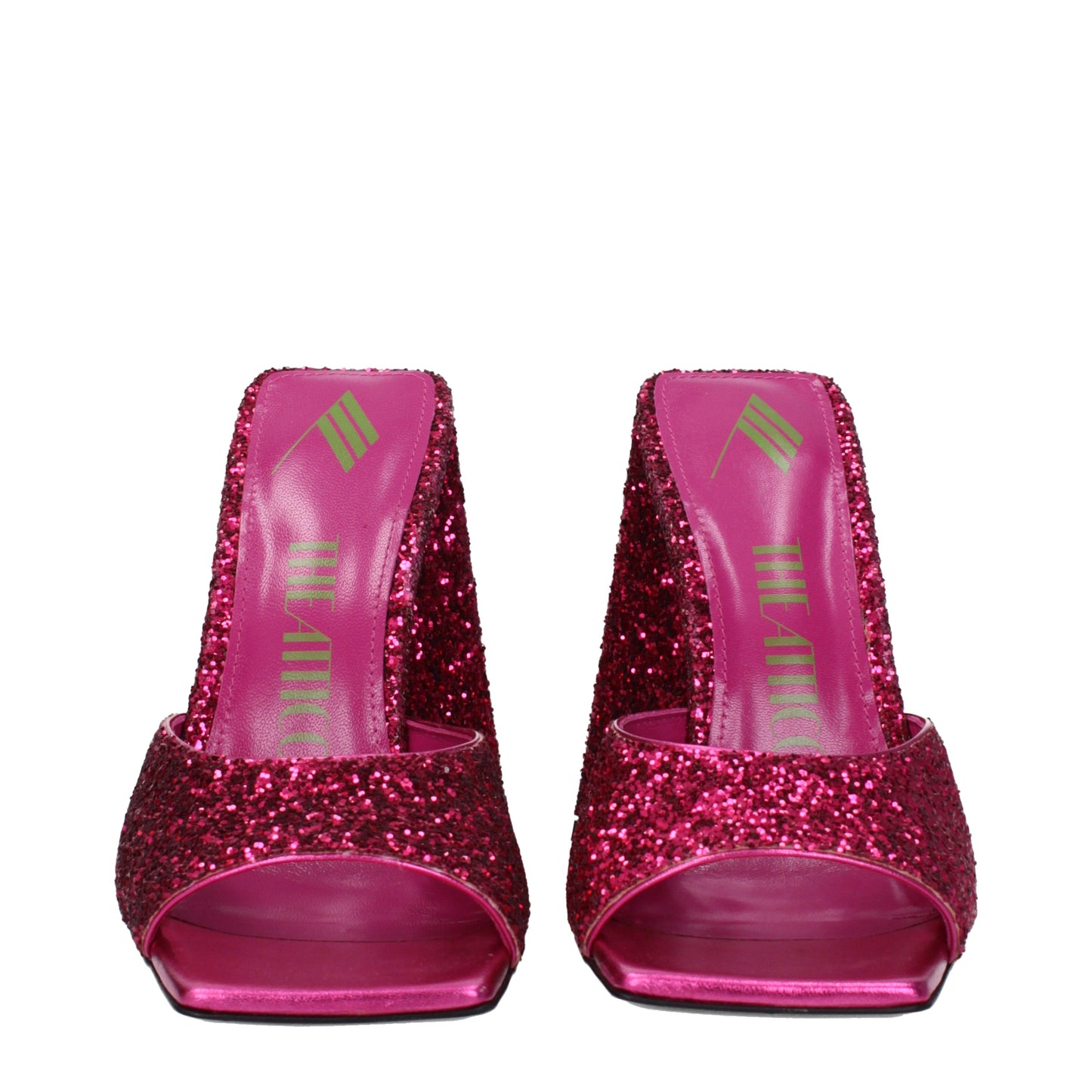 The Attico Women's Sandals in Glitter Fuchsia