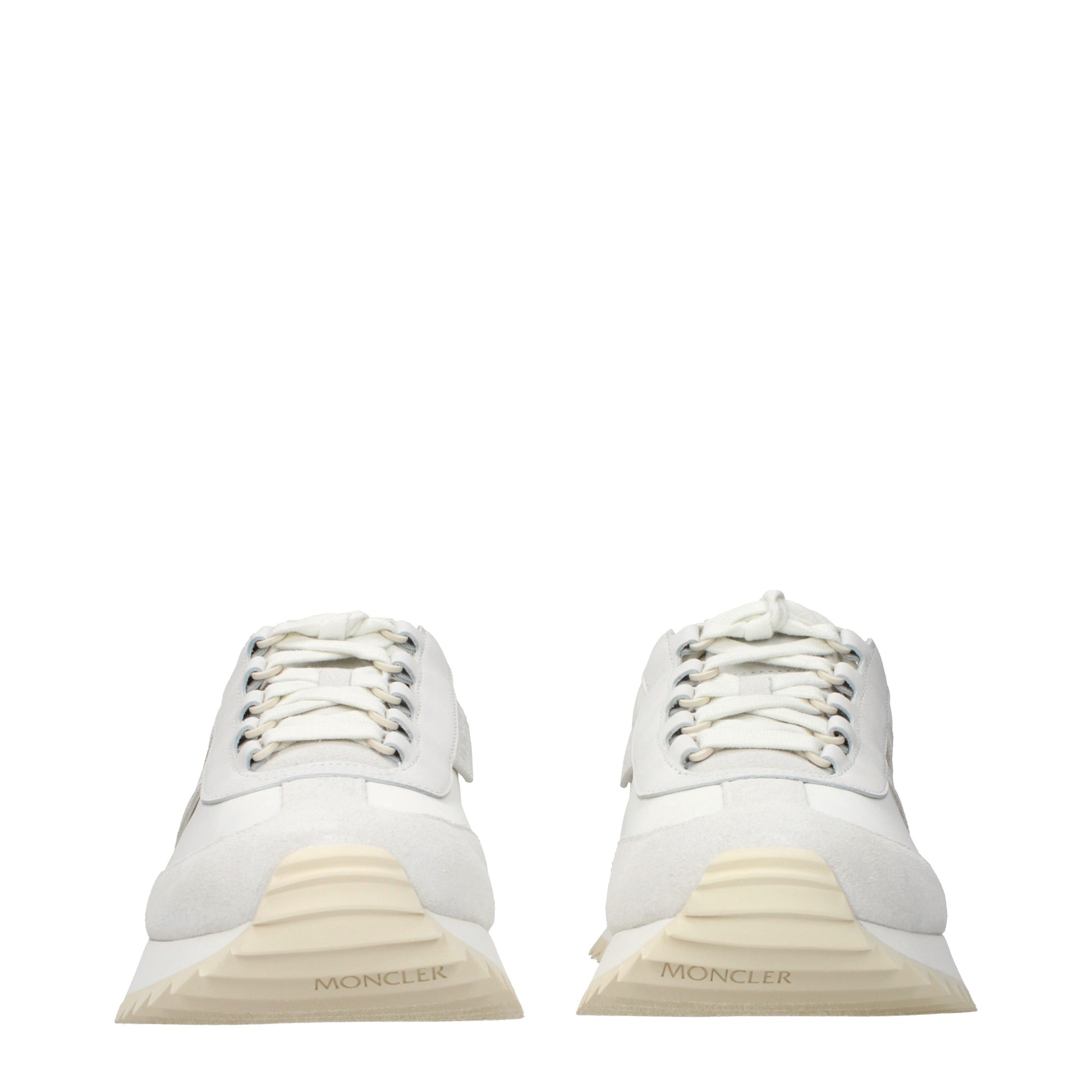 Moncler Sneakers Men Leather White/Light Grey