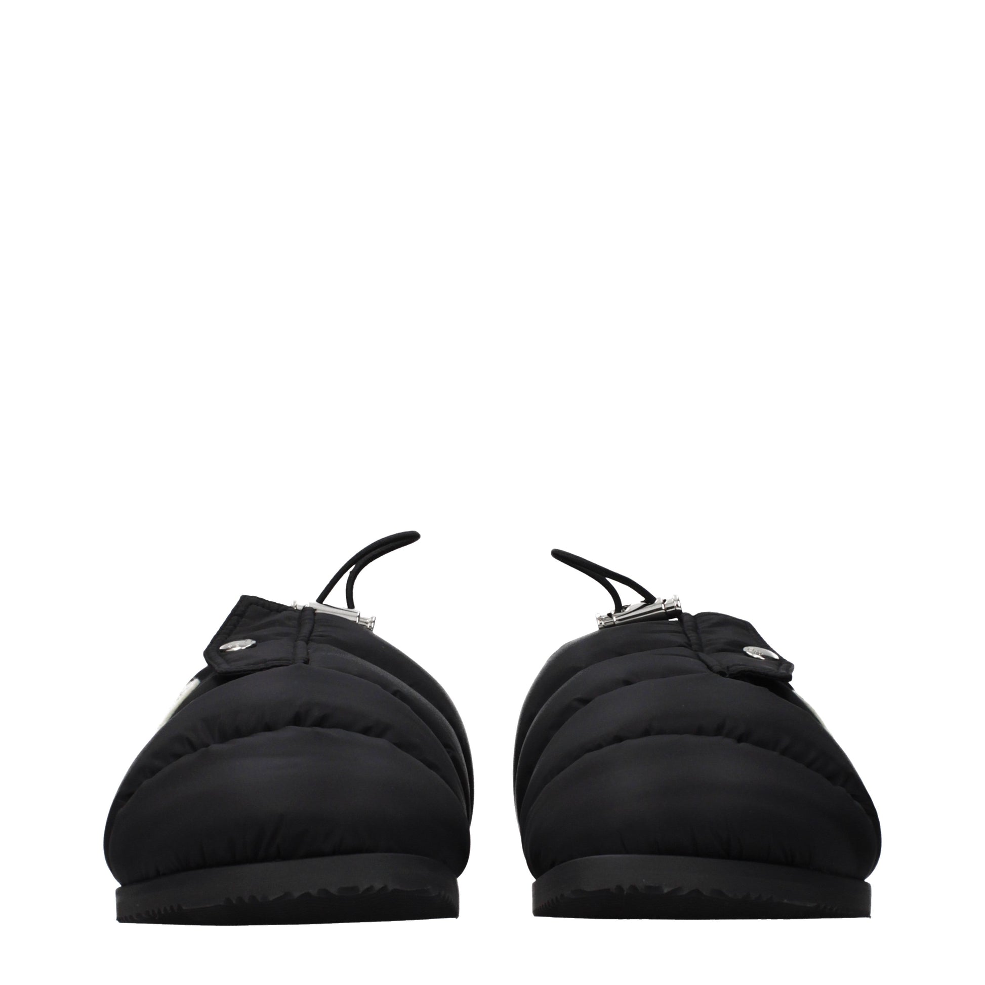Moncler Slippers and Clogs Women Fabric  Black