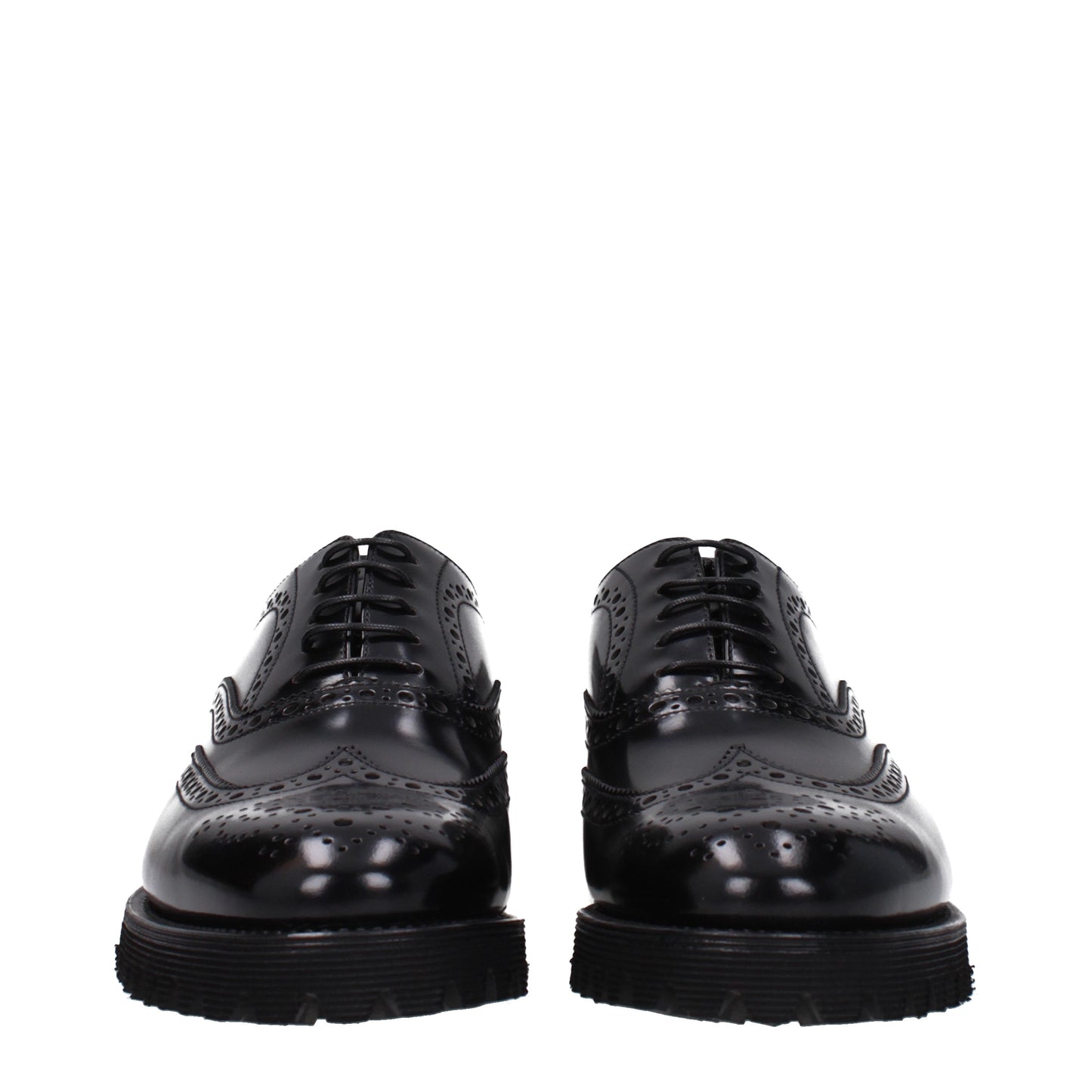 Church's Women's Lace ups in Leather Black