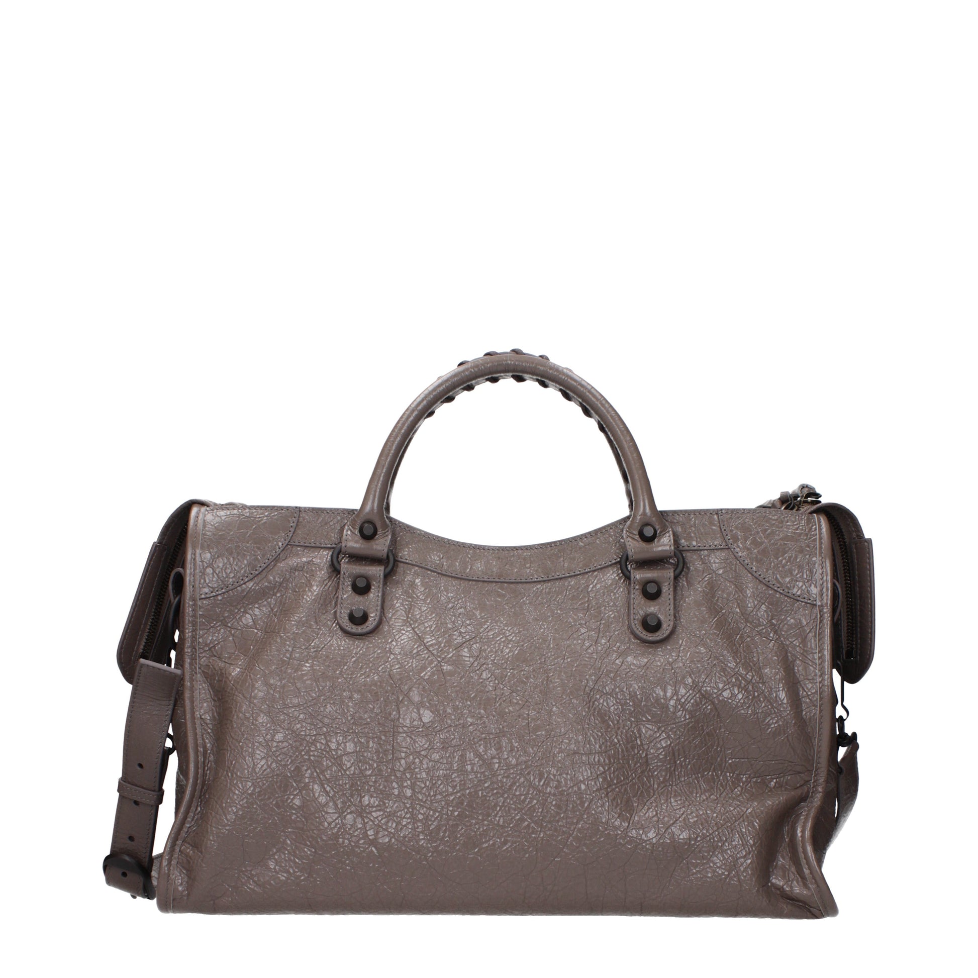 Balenciaga Handbags Women Leather Brown