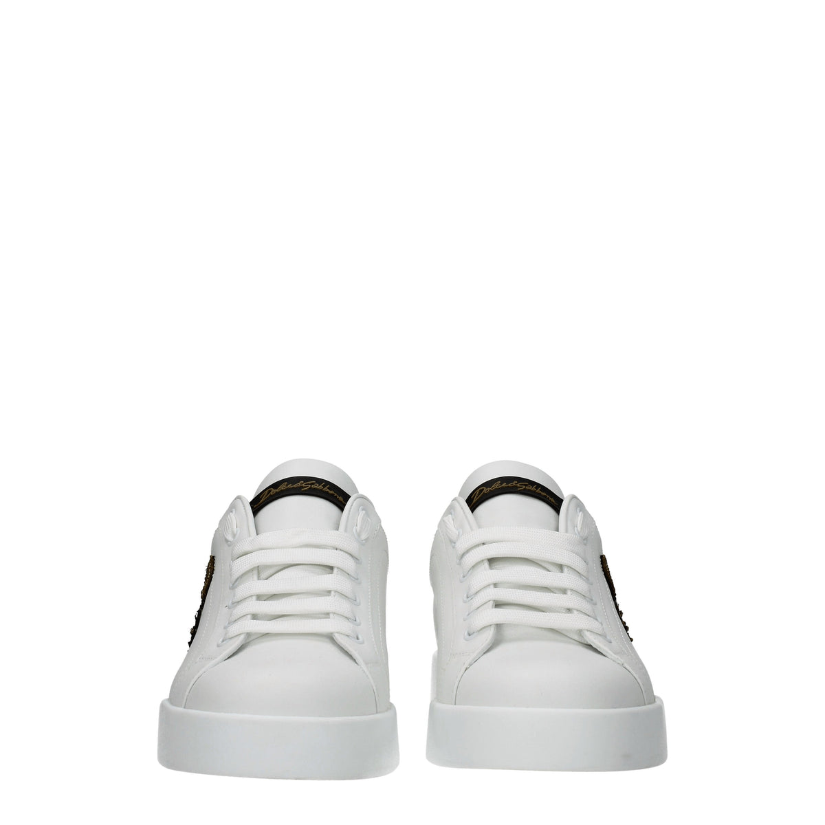 Dolce&Gabbana Sneakers Men Leather White/Gold