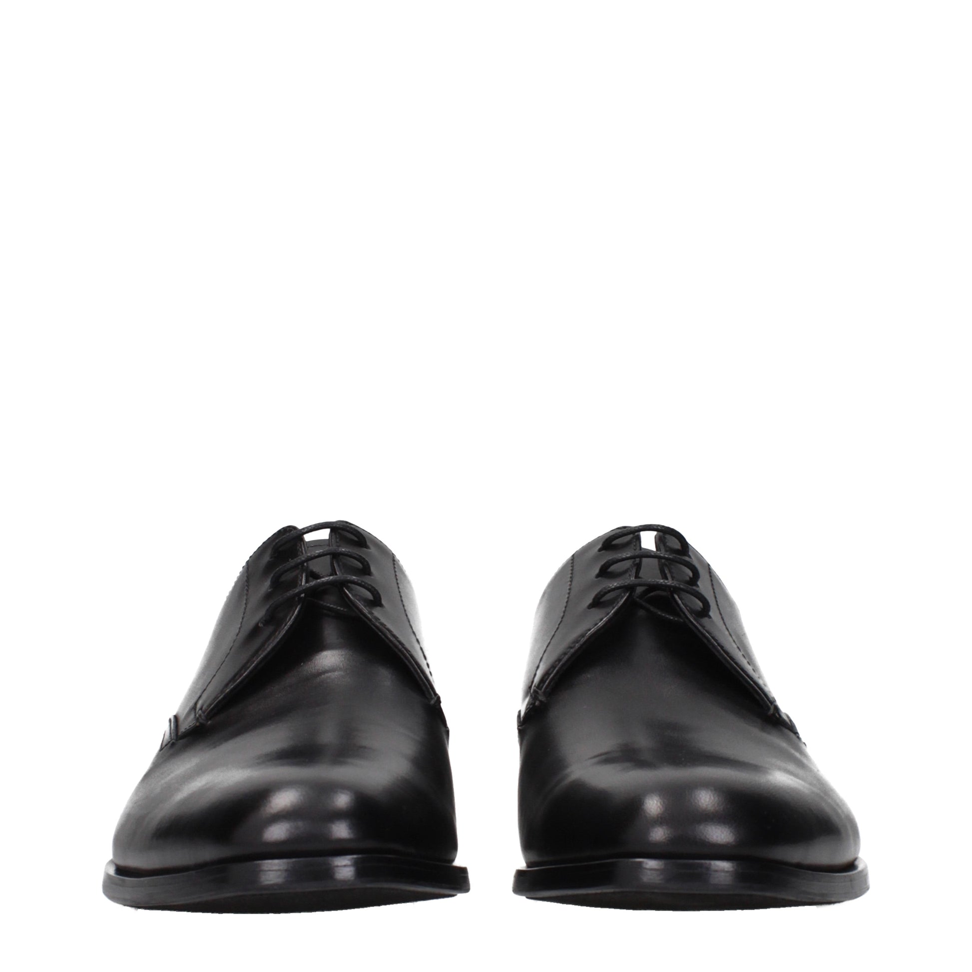 Prada Lace up and Monkstrap Men Leather Black