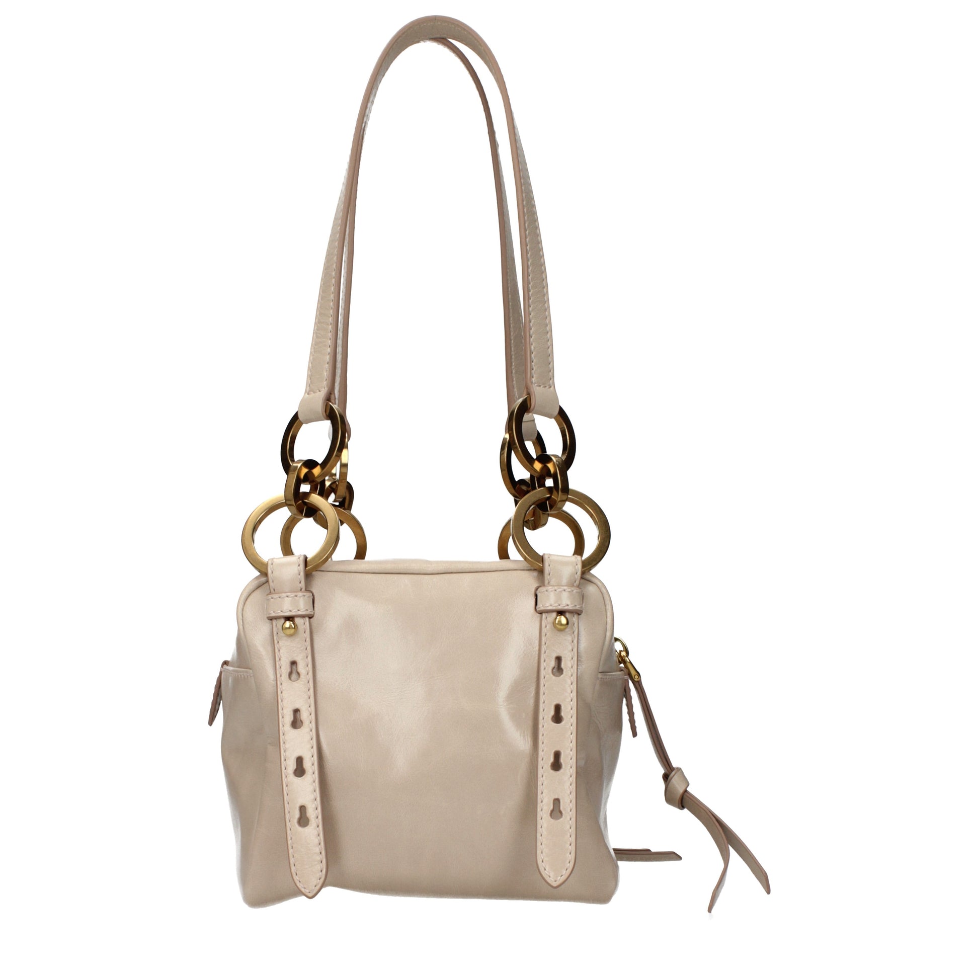 Prada Shoulder Bags Women Leather Pink/Powder Pink