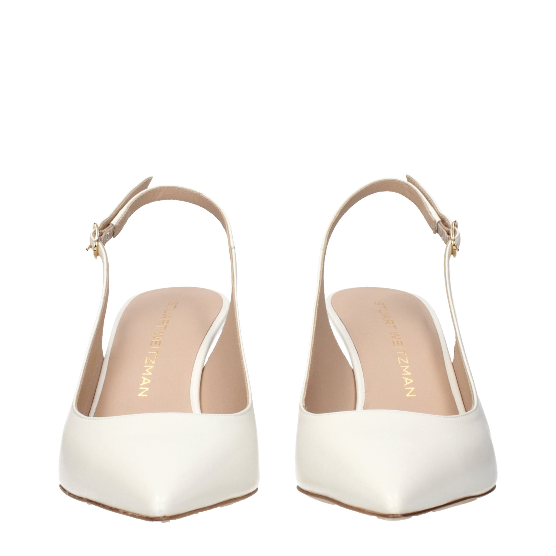 Stuart Weitzman Sandals Women Leather Beige/Cream