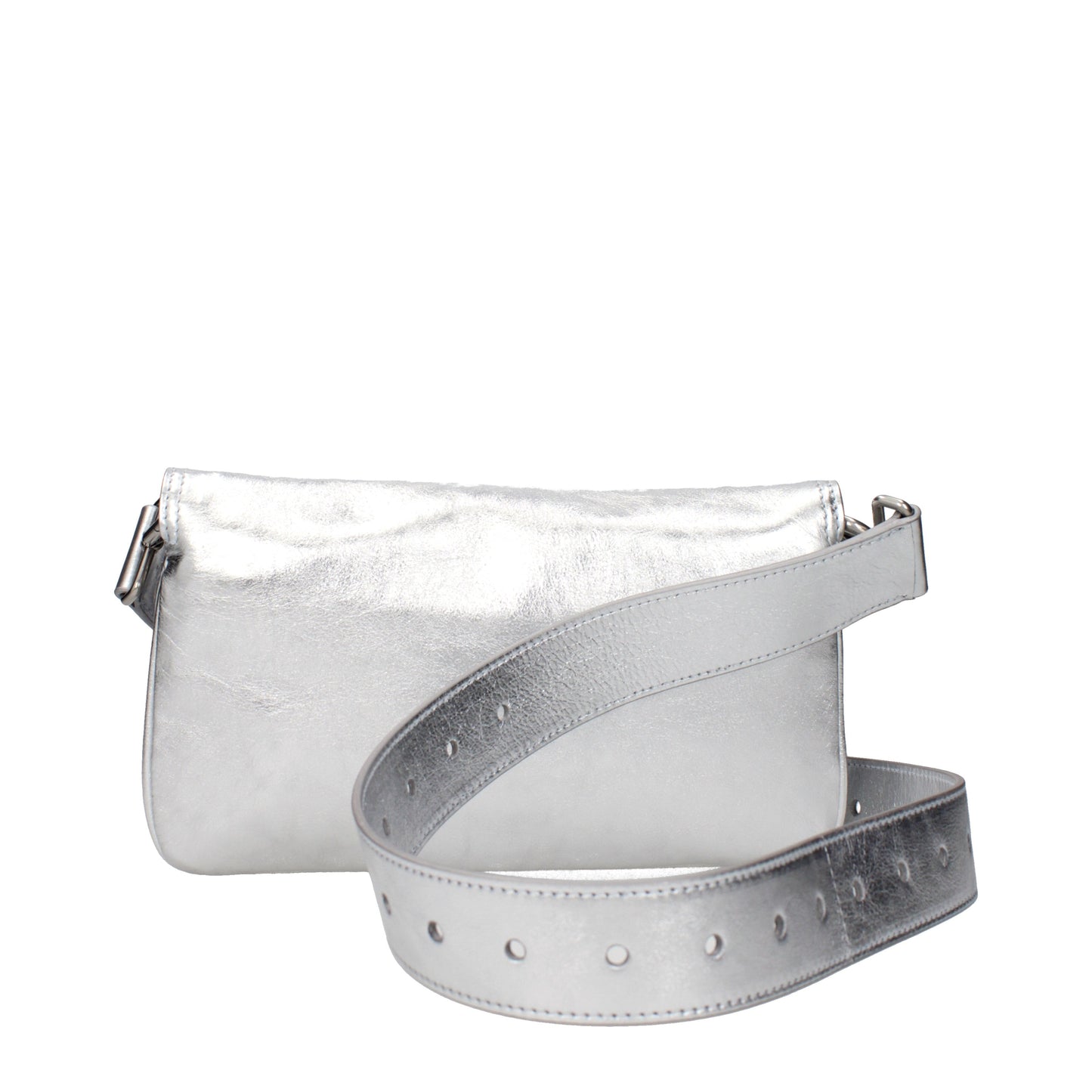Balenciaga Handbags Women Leather Silver