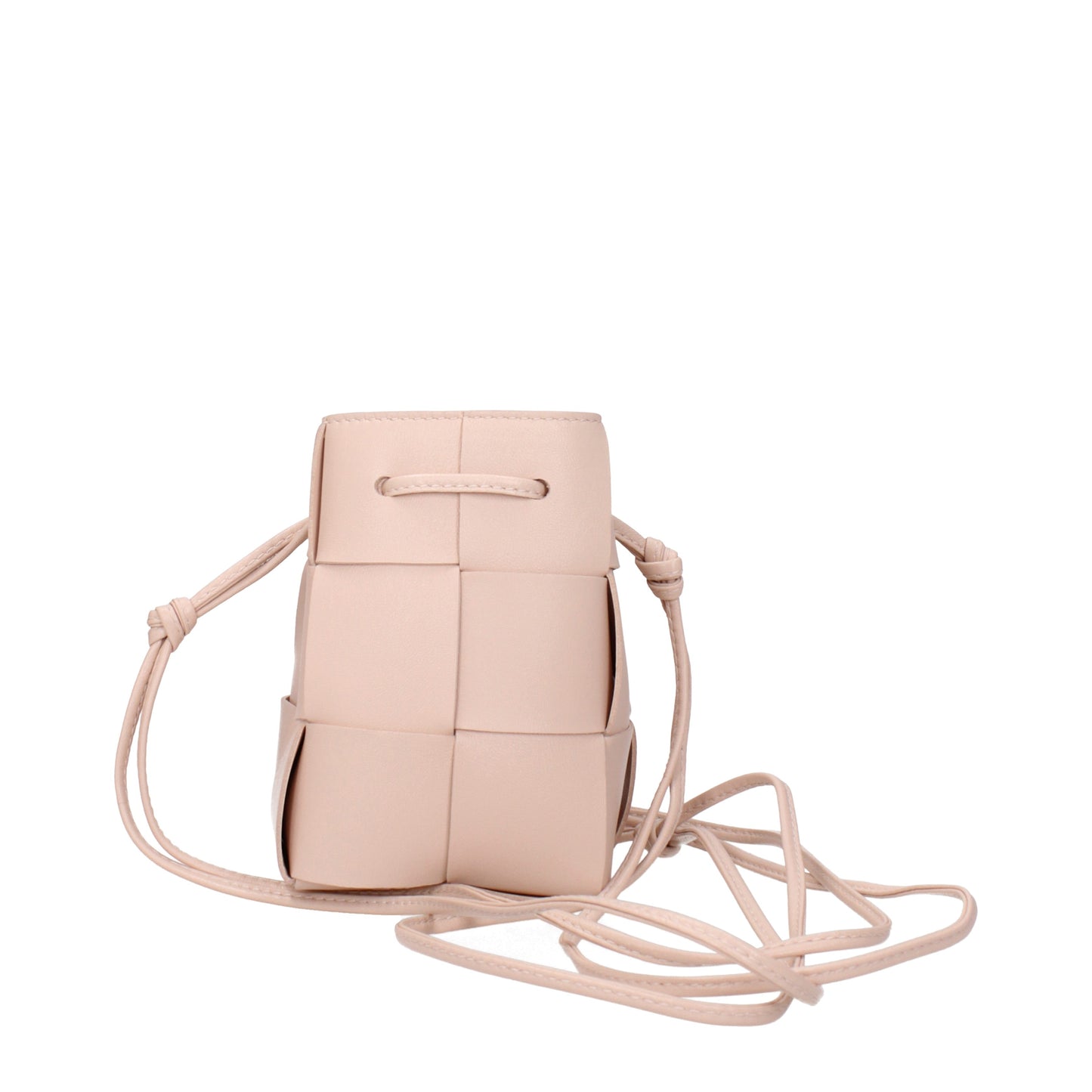 Bottega Veneta Crossbody Bags Women Leather Pink/Lotus