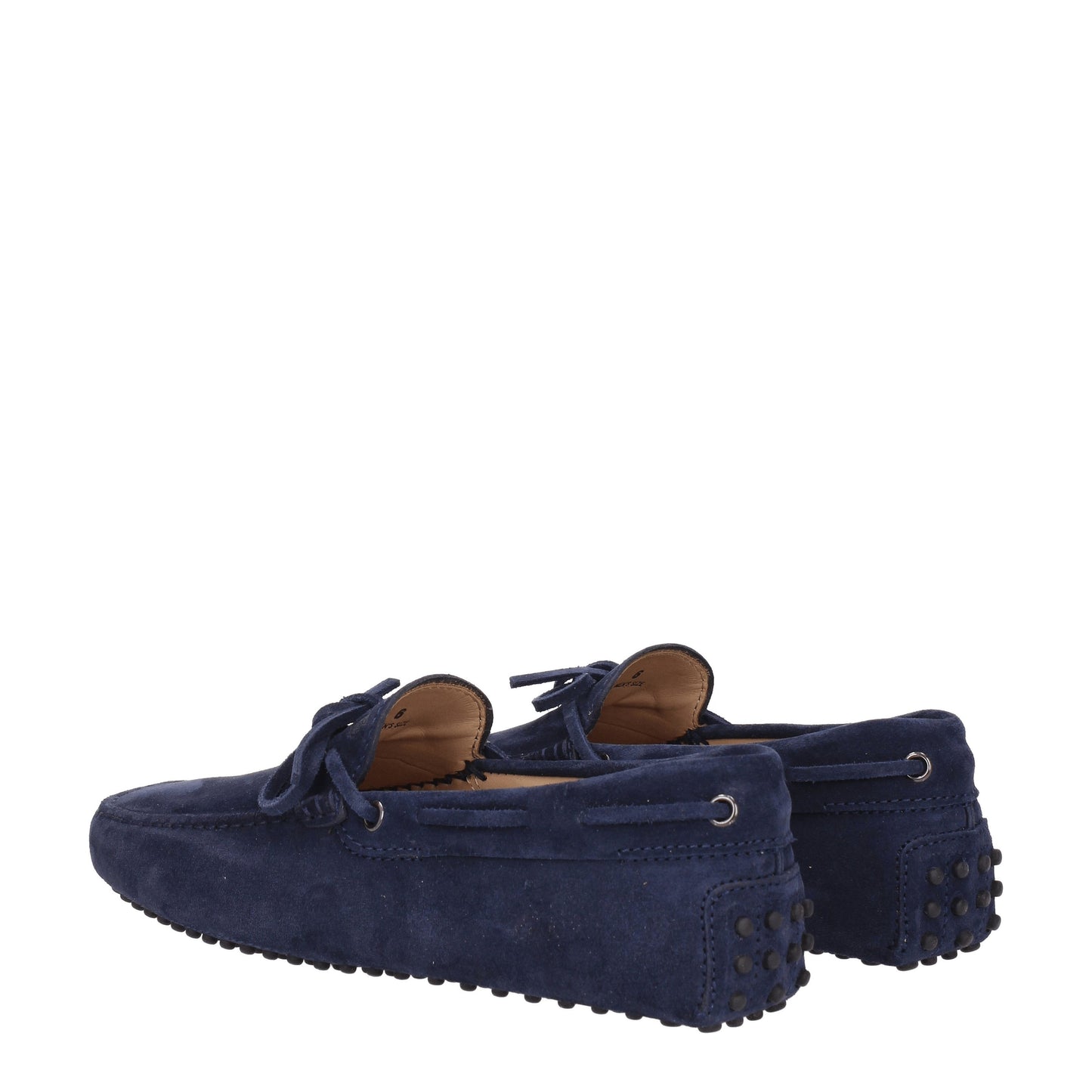 Tod's Men's Loafers in Suede Blue/Blu Galaxy