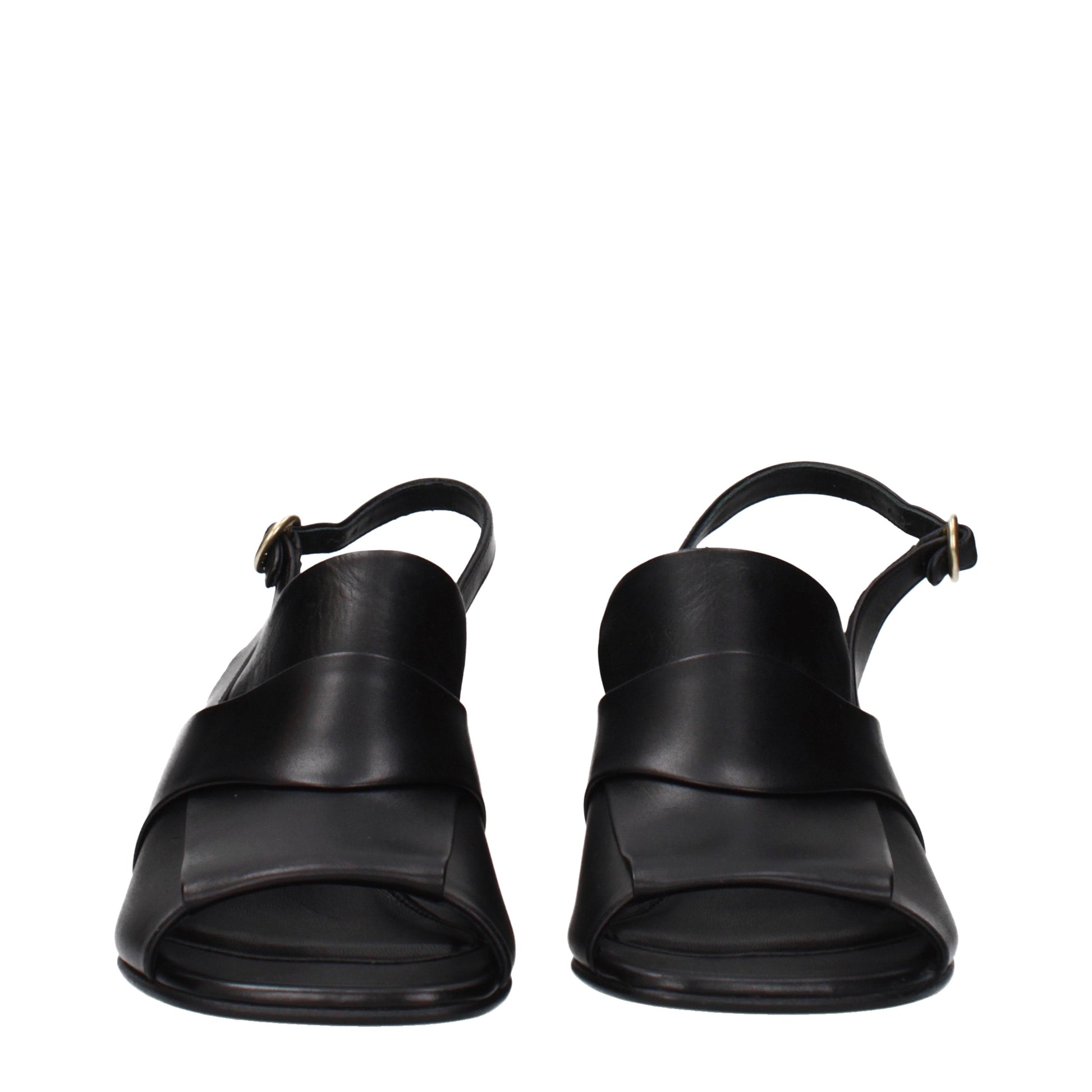Dries van Noten Sandals Women Leather Black