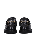 Gucci Loafers Women Leather Black