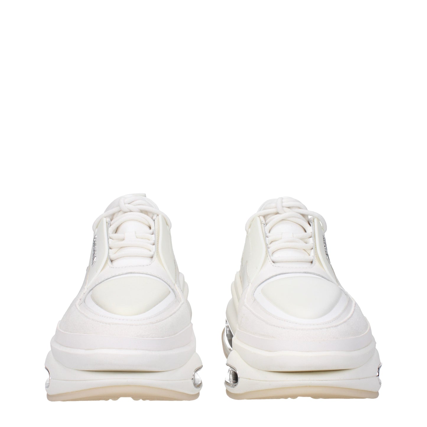 Balmain Men's Sneakers in Suede White