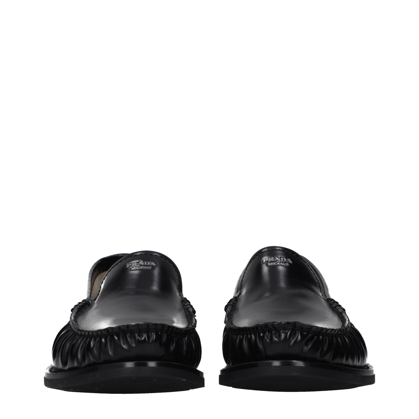 Prada Loafers Men Leather Black