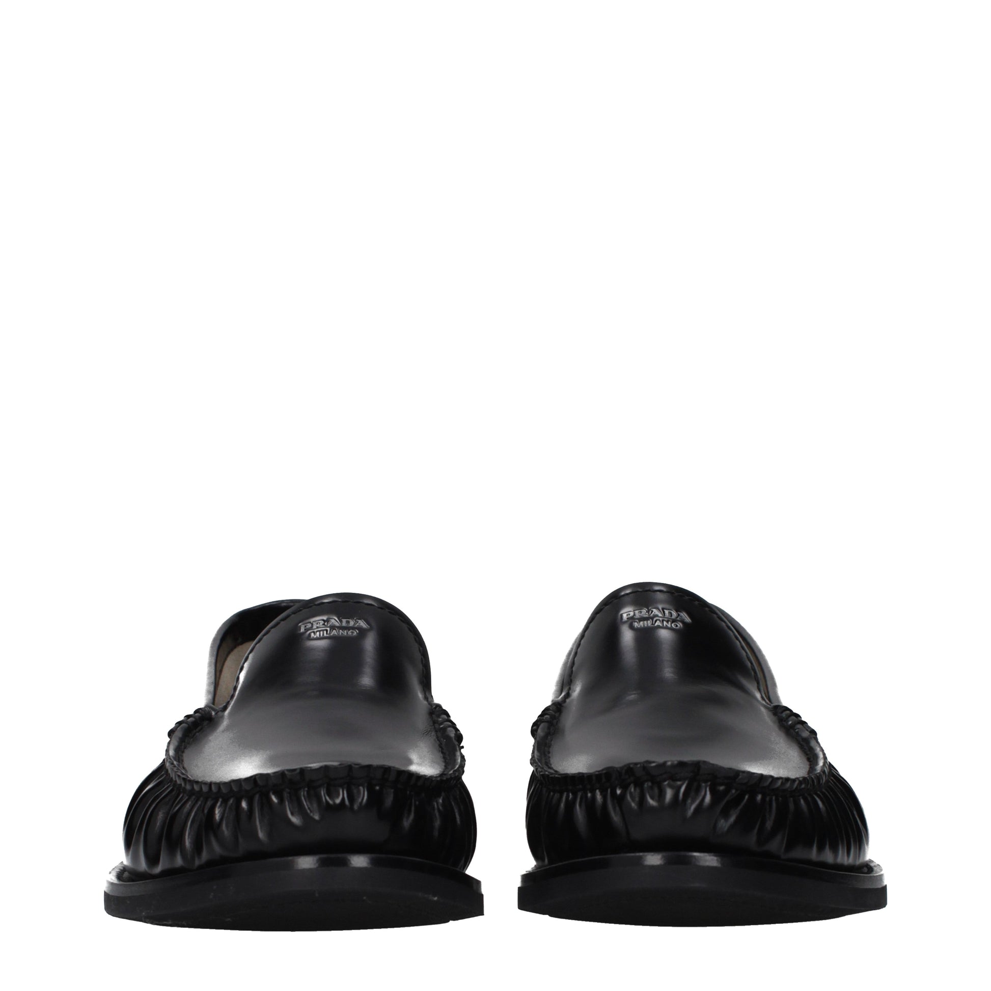 Prada Loafers Men Leather Black