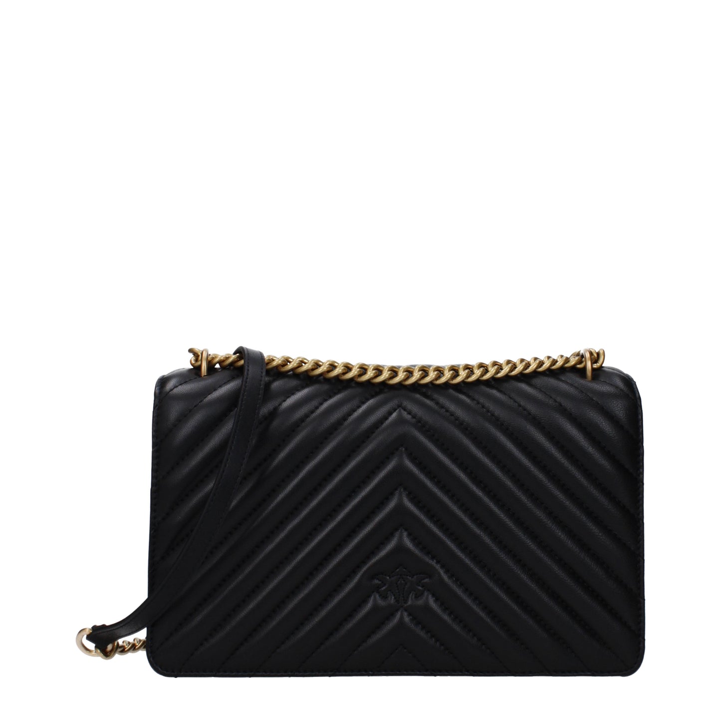 Pinko Crossbody Bags Women Leather Black