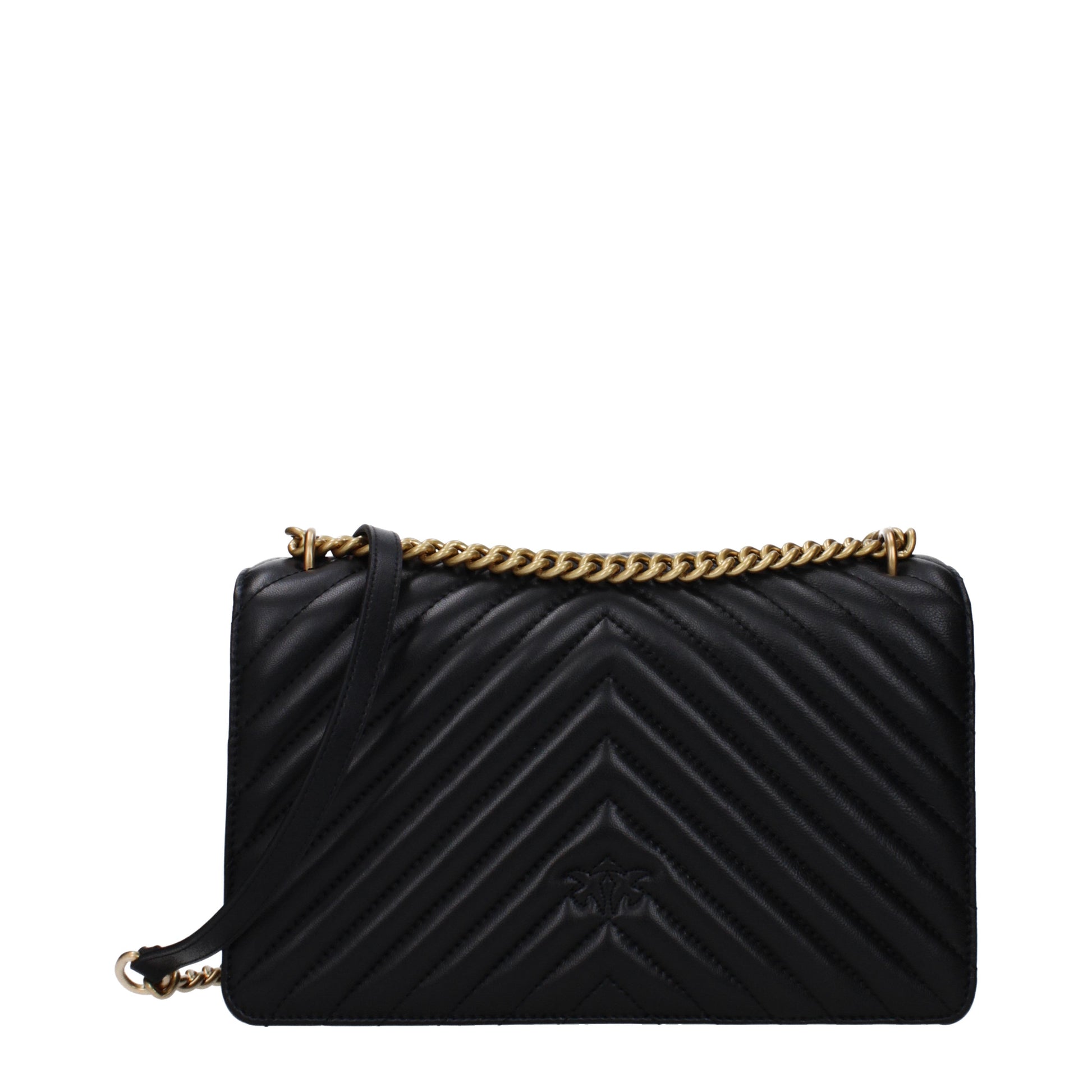 Pinko Crossbody Bags Women Leather Black