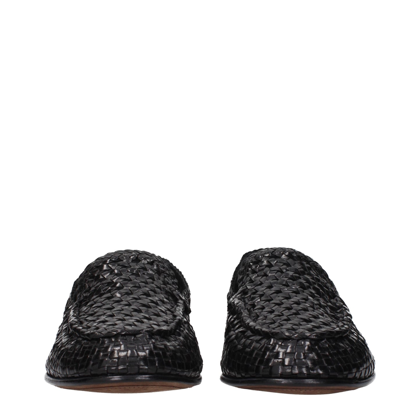 Dolce&Gabbana Slip on Men Leather Black