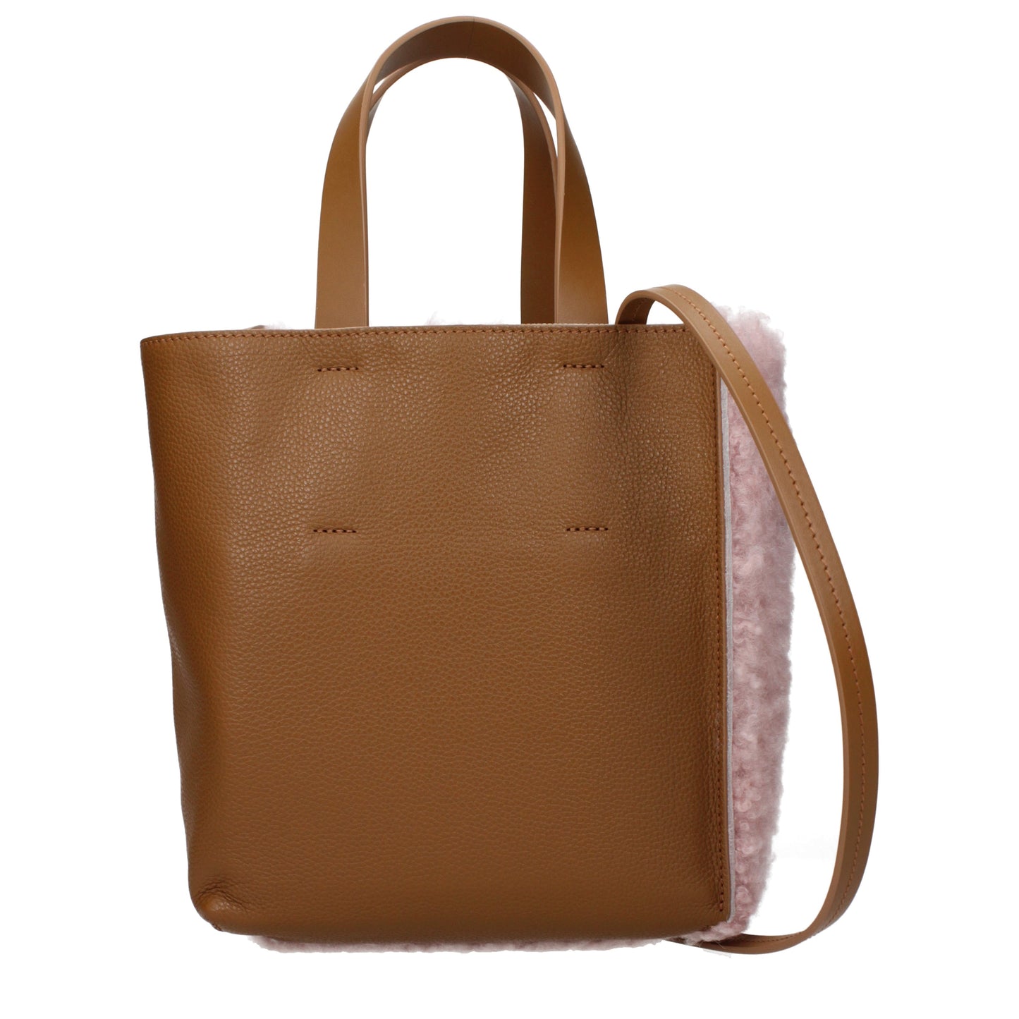 Marni Handbags Women Leather Pink/Brown