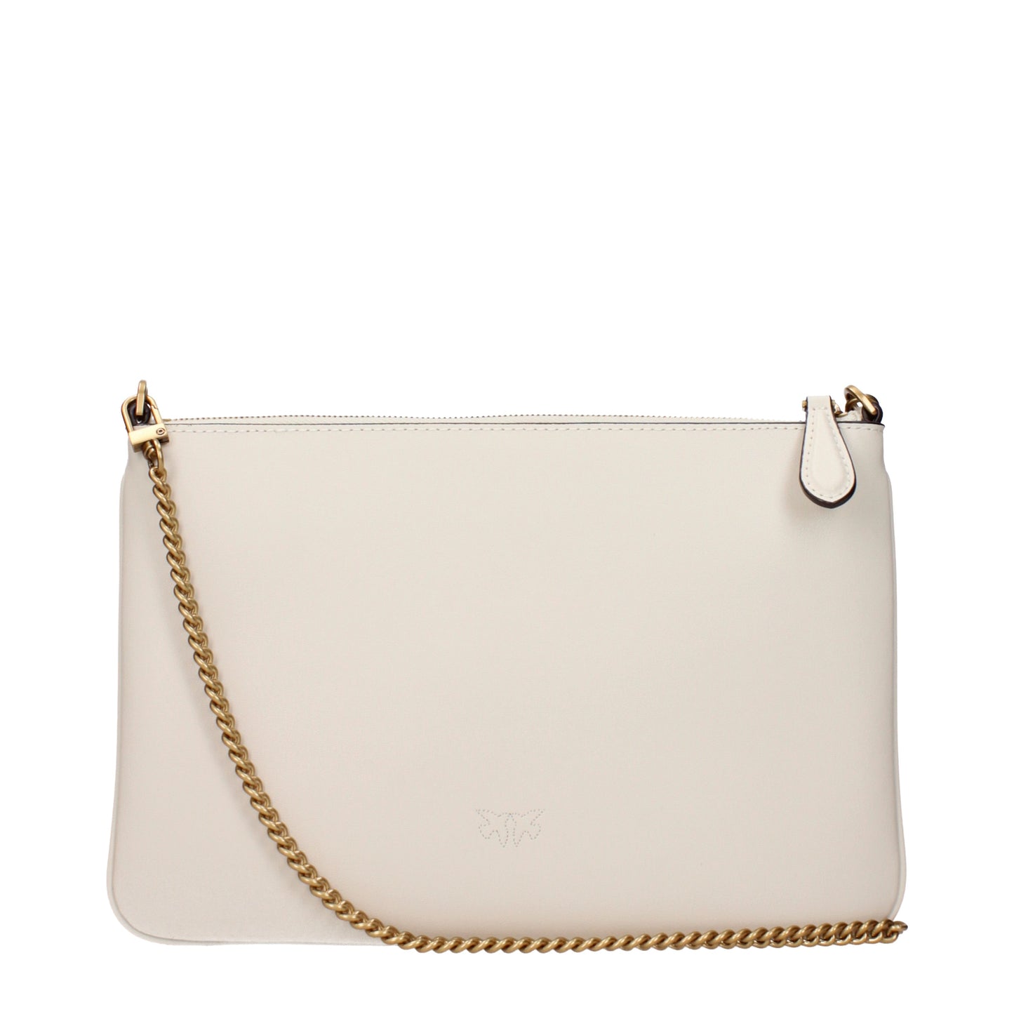 Pinko Crossbody Bags Women Leather Beige/White