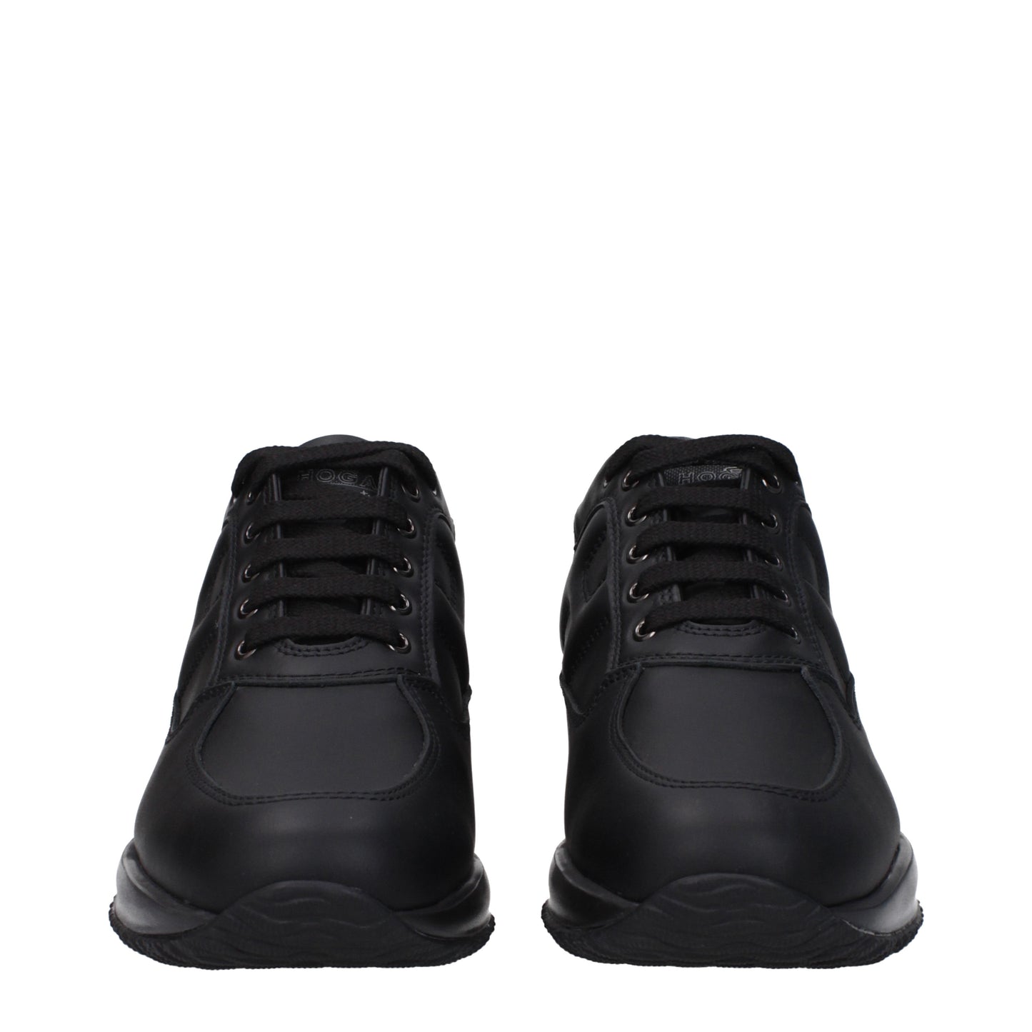 Hogan Men's Sneakers in Leather Black