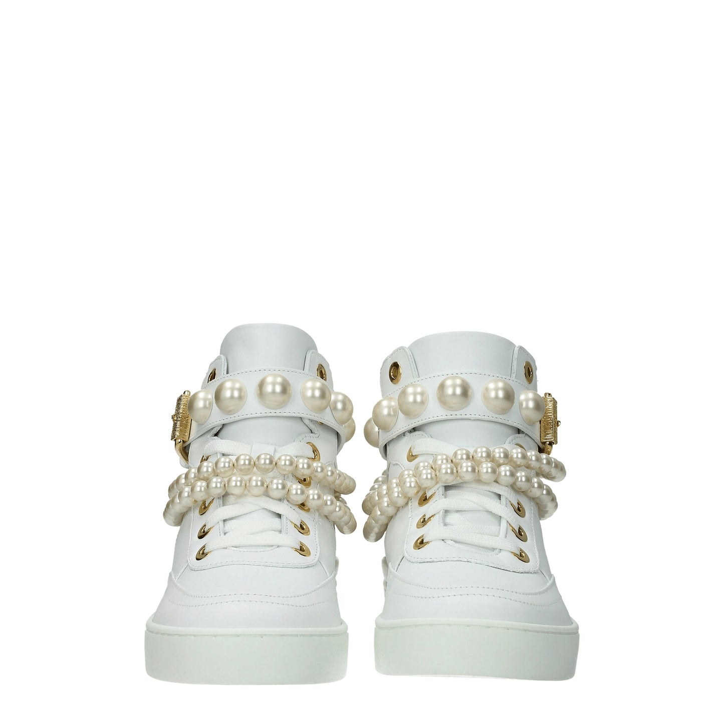 Moschino Women's Sneakers in Leather White