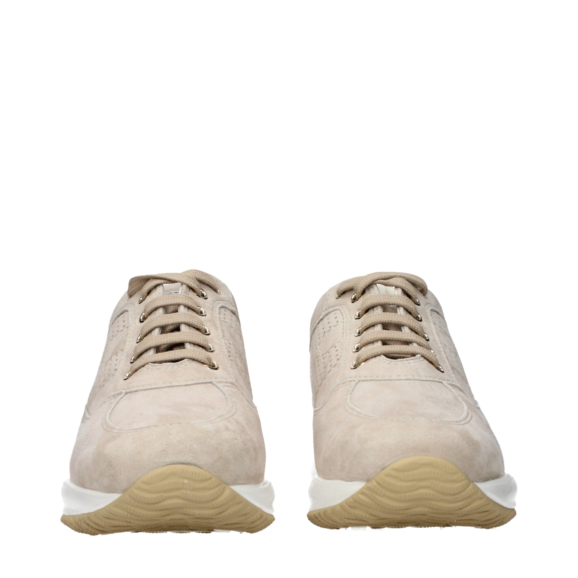 Hogan Sneakers Women Suede Beige