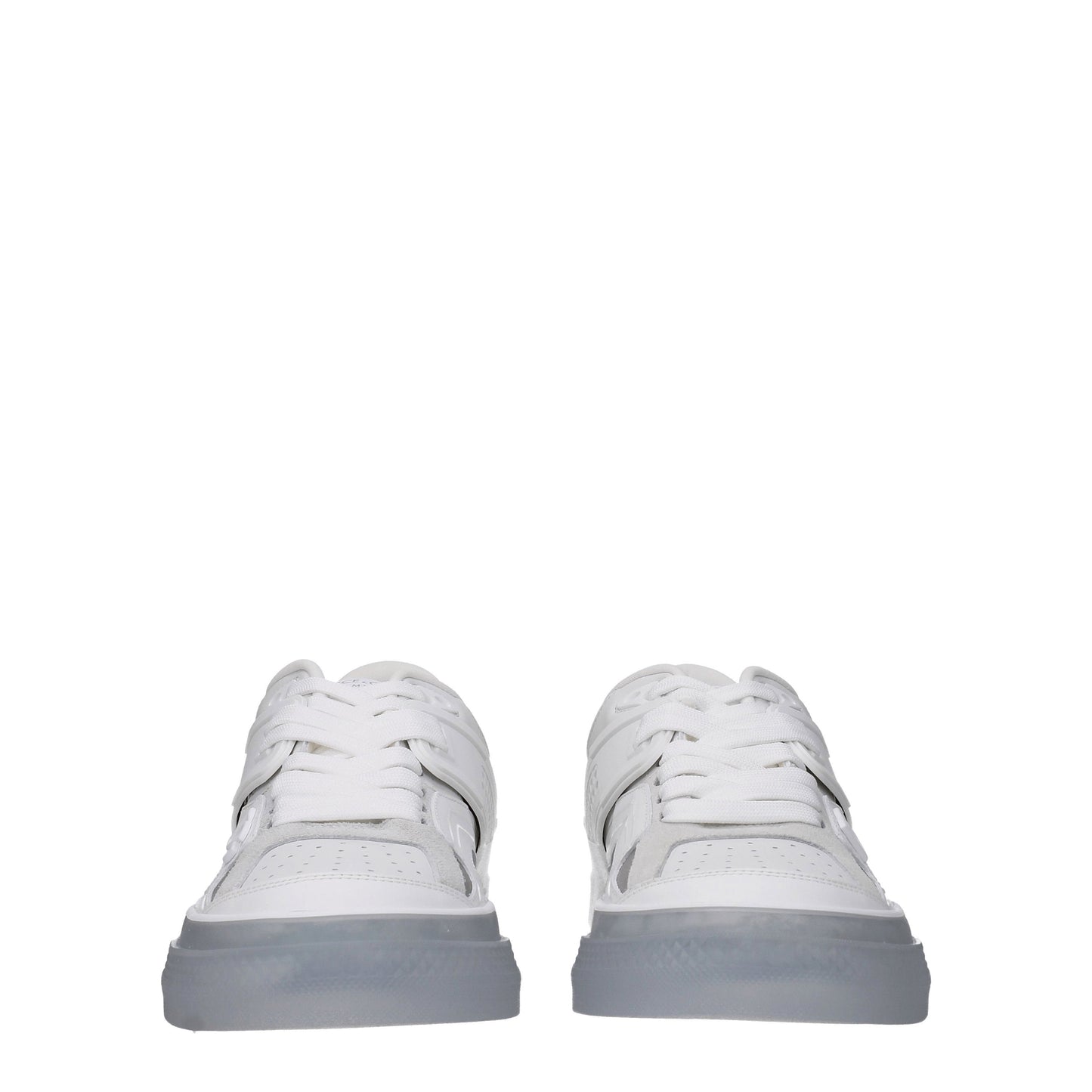 Dolce&Gabbana Men's Sneakers in Leather White/Silver