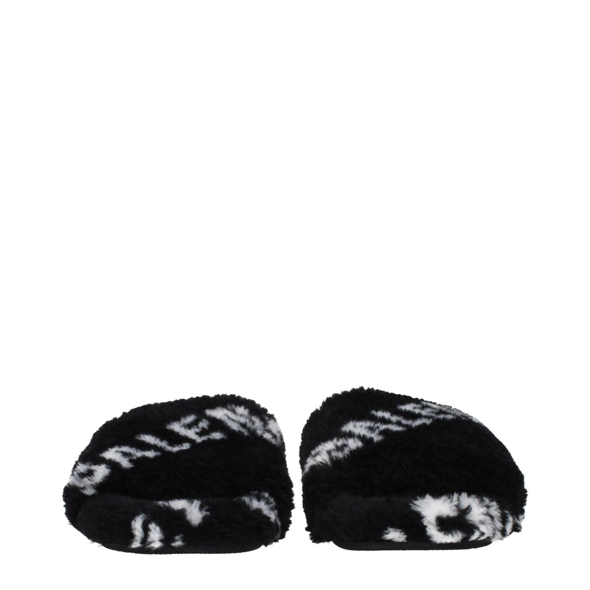 Balenciaga Slippers and Clogs Women Eco Fur Black