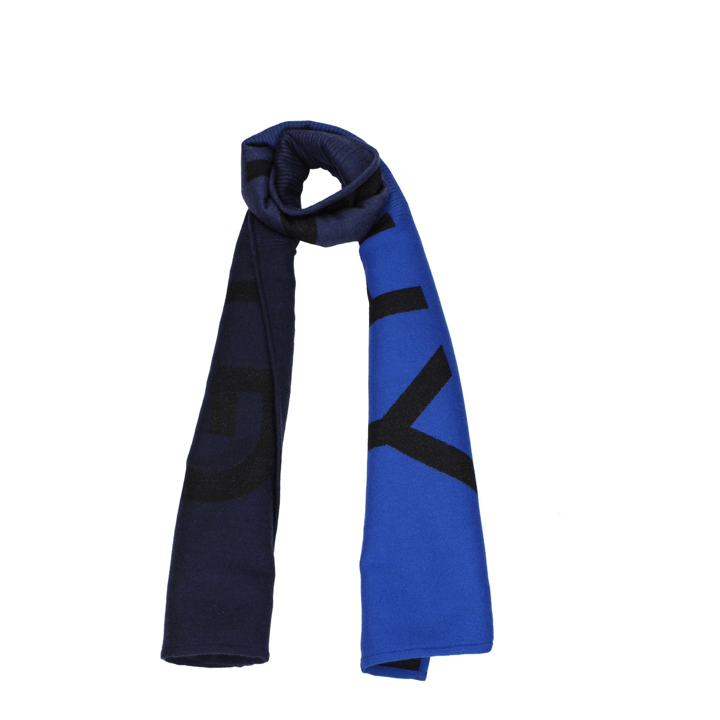 Givenchy Scarves Men Wool Blue