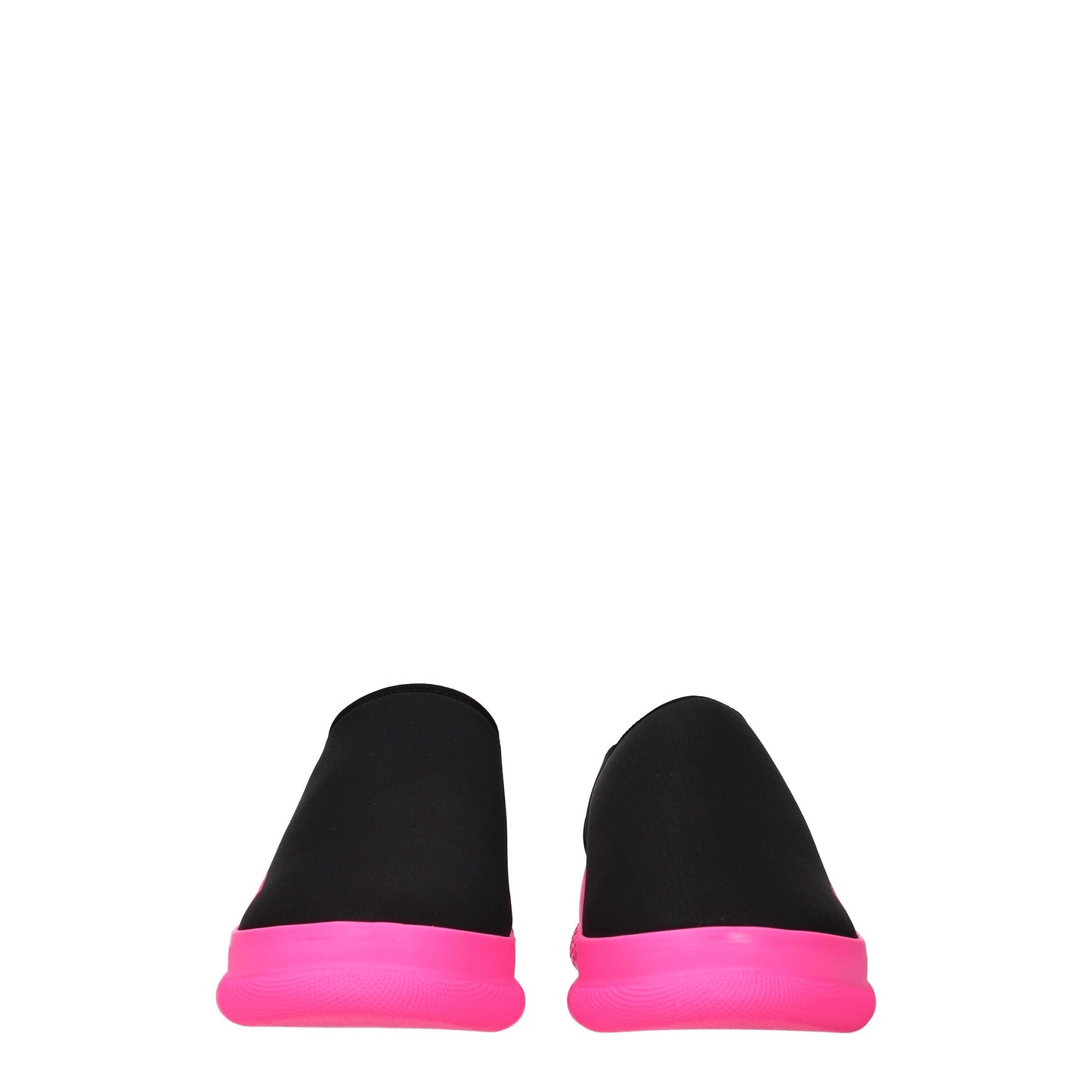 Love Moschino Women's Slip-ons in Fabric  Black/Fluo Pink