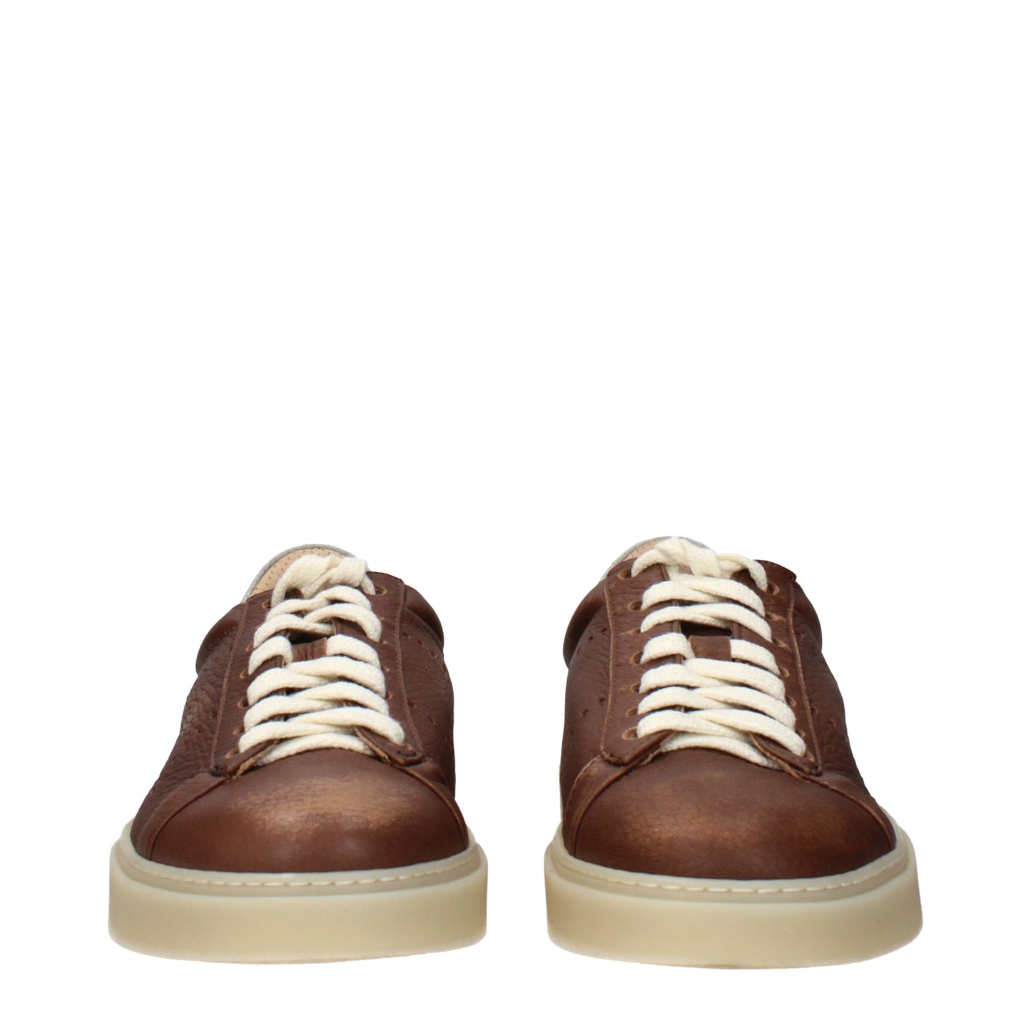 Eleventy Sneakers Men Leather Brown