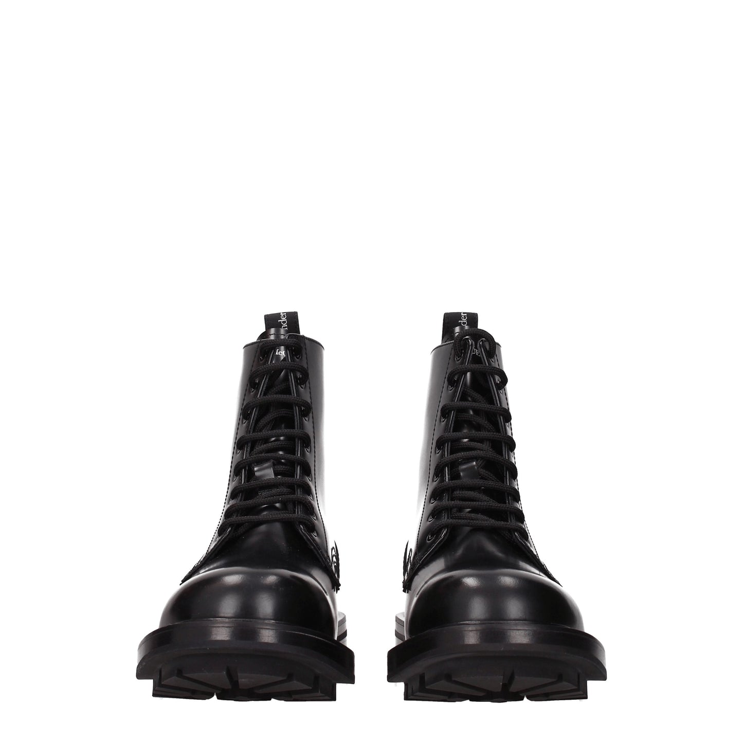 Alexander McQueen Men's Boots in Leather Black