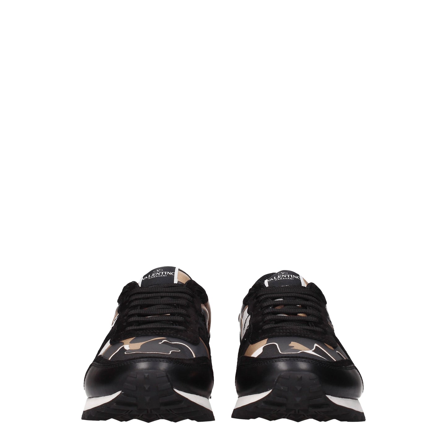 Valentino Garavani Men's Sneakers in Fabric  Black/Gold