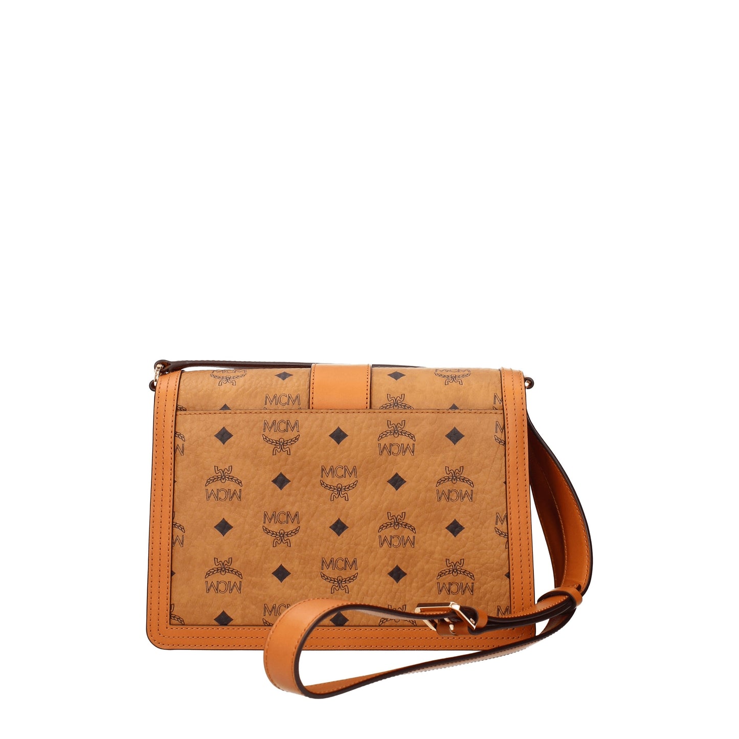 MCM Crossbody Bags Women Leather Brown/Cognac