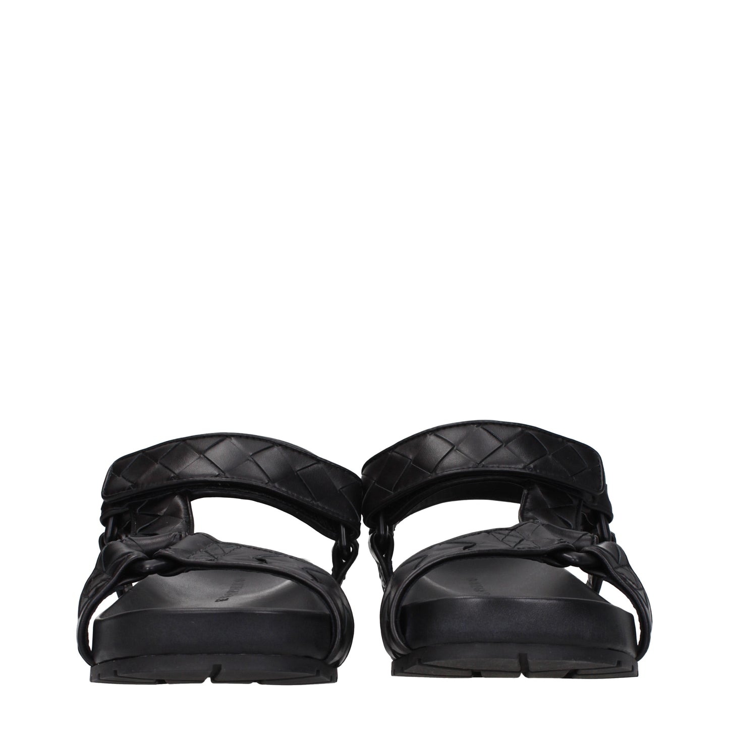 Bottega Veneta Men's Sandals in Leather Black