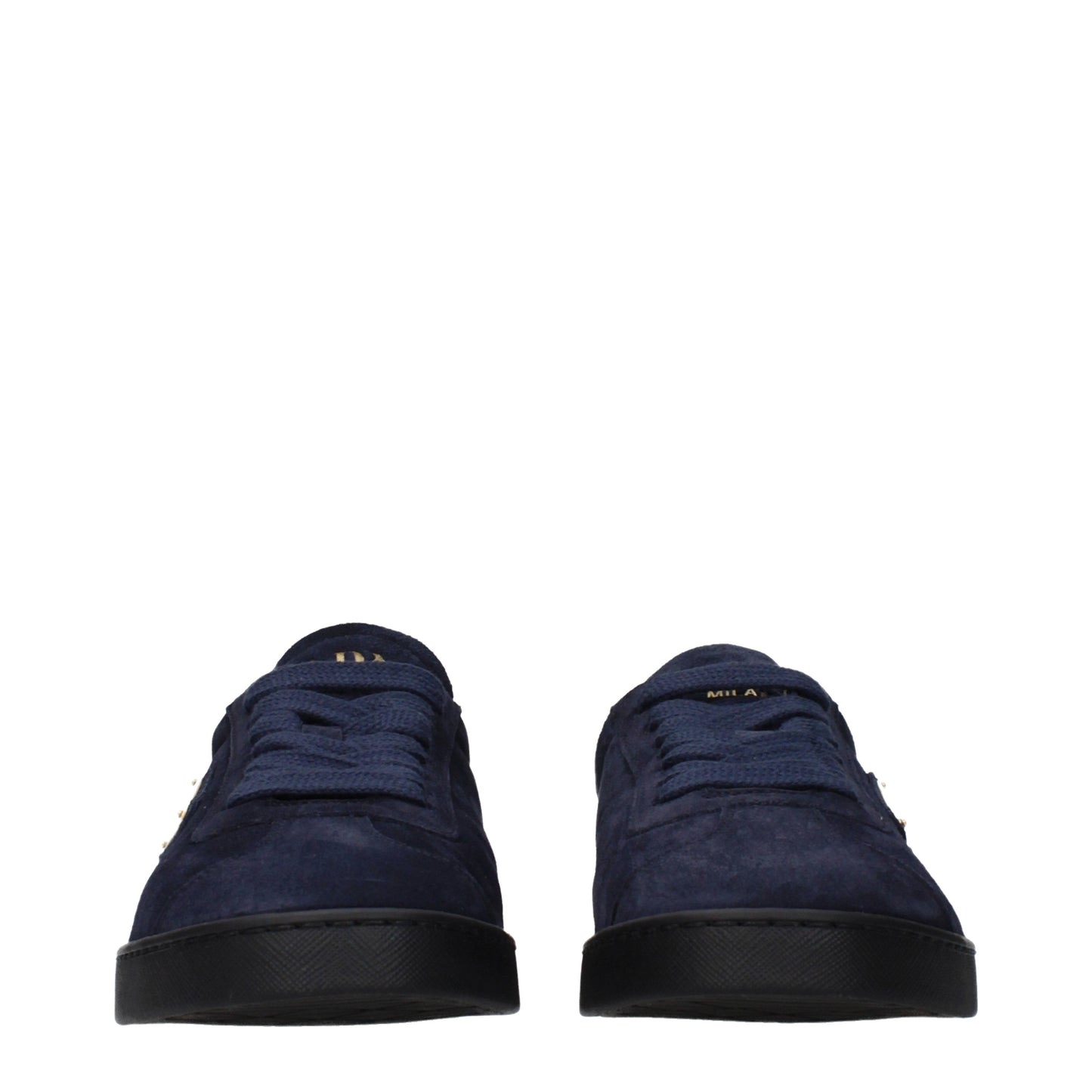 Prada Sneakers Men Suede Blue