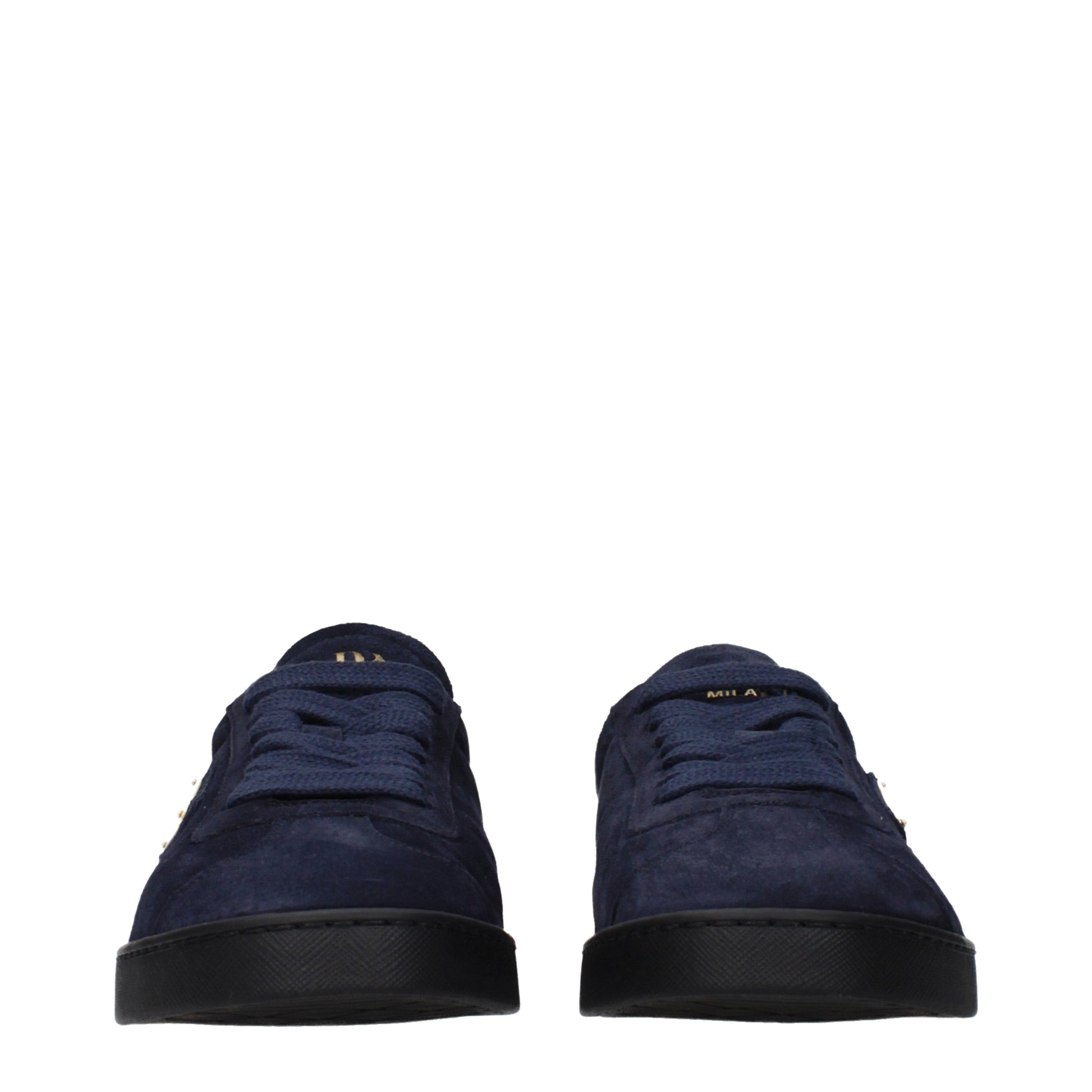 Prada Sneakers Men Suede Blue