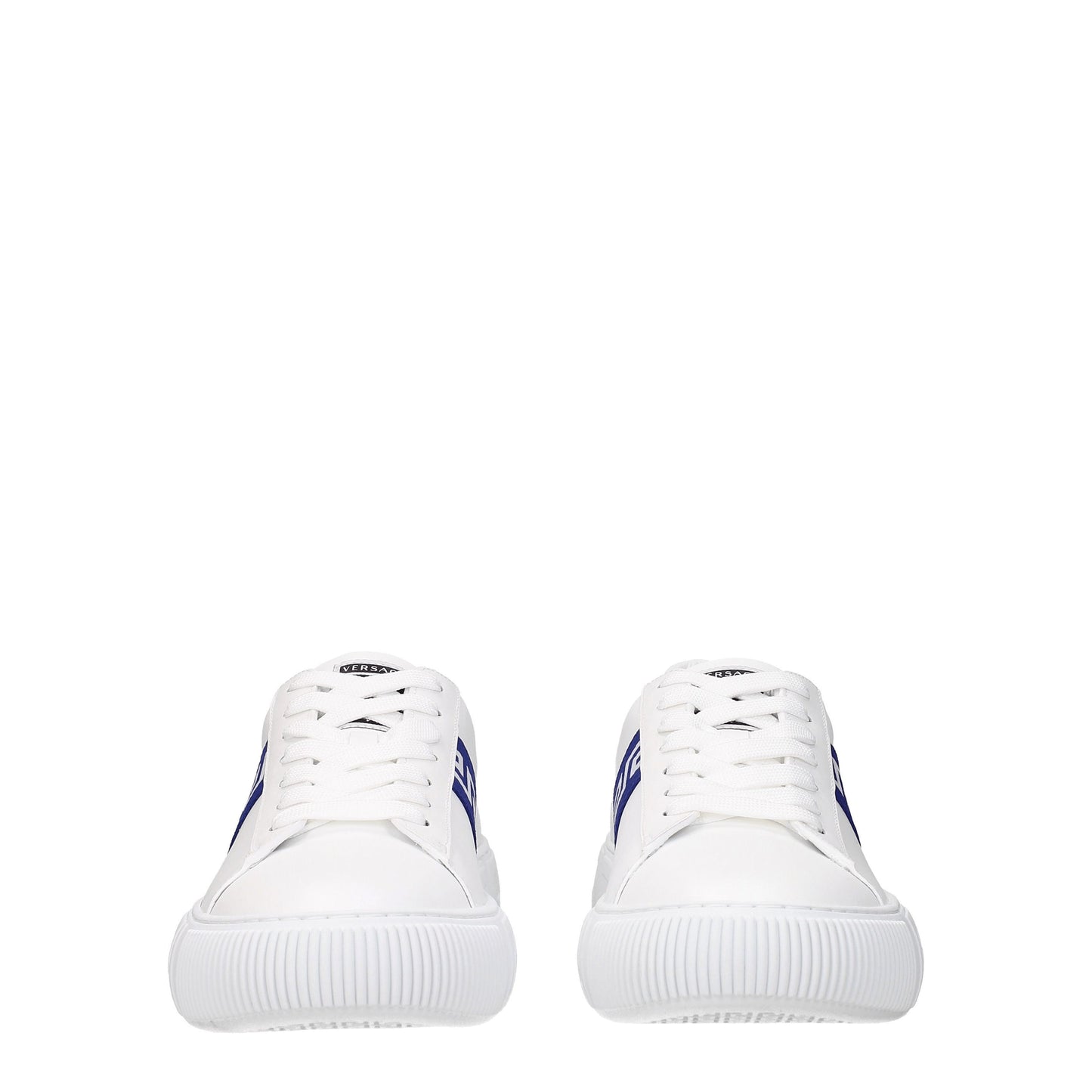 Versace Men's Sneakers in Leather White/Blue