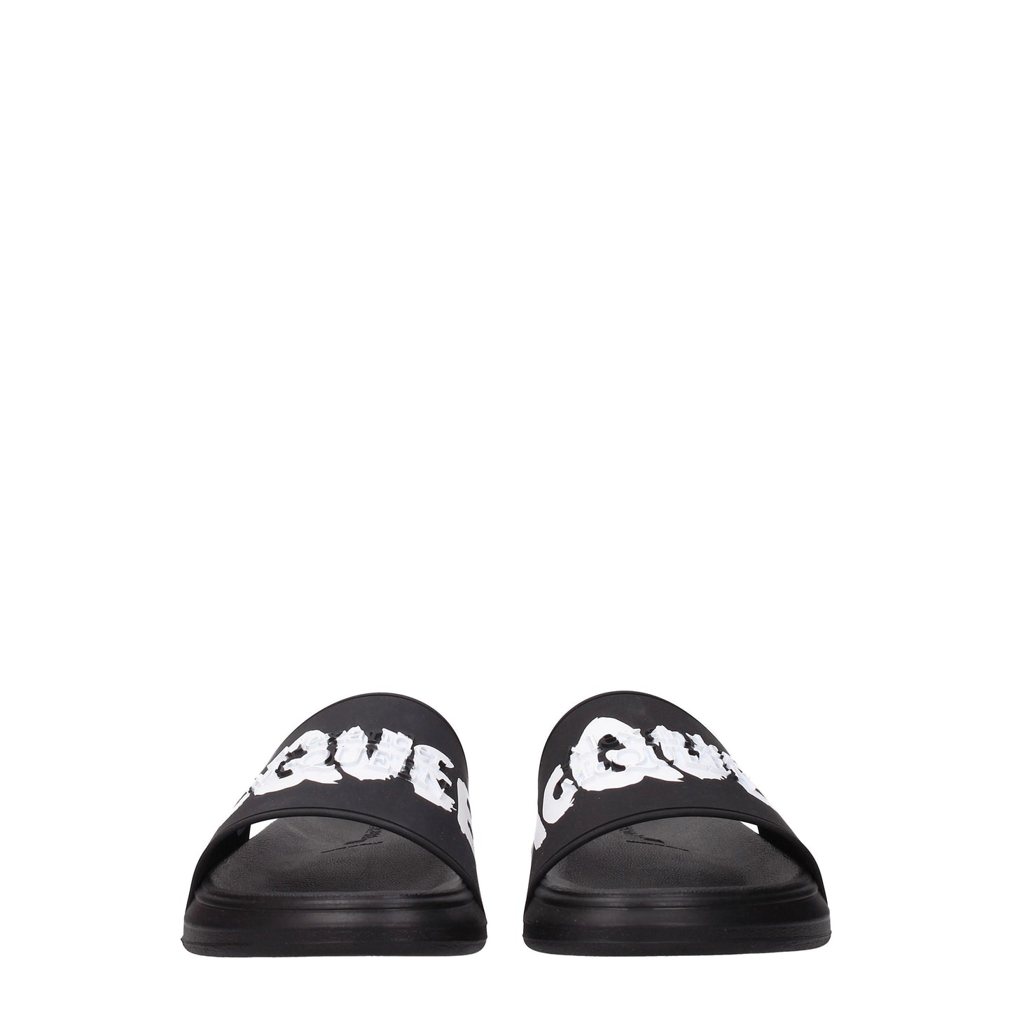 Alexander McQueen Sandals & Slippers Men Rubber Black/White