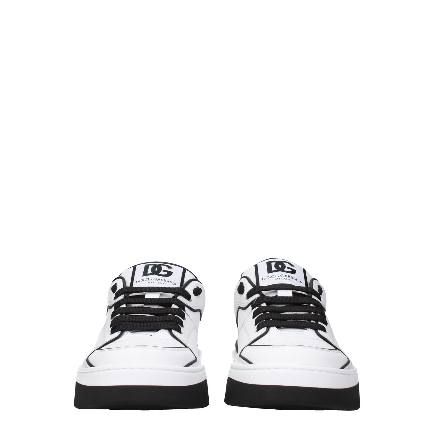 Dolce&Gabbana Men's Sneakers in Leather White/Black