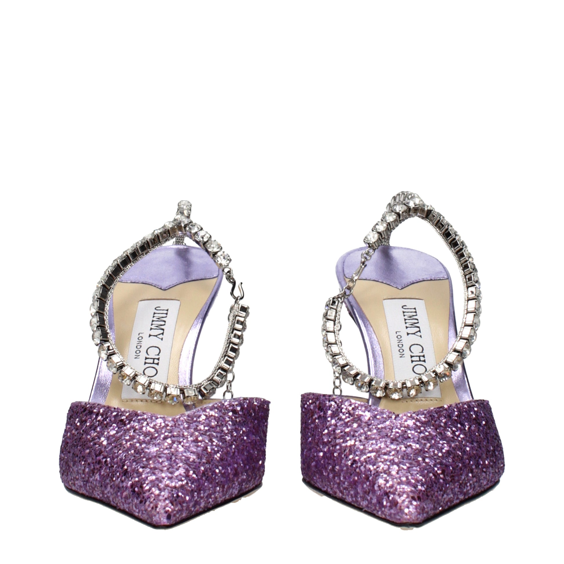 Jimmy Choo Sandals Women Glitter Violet