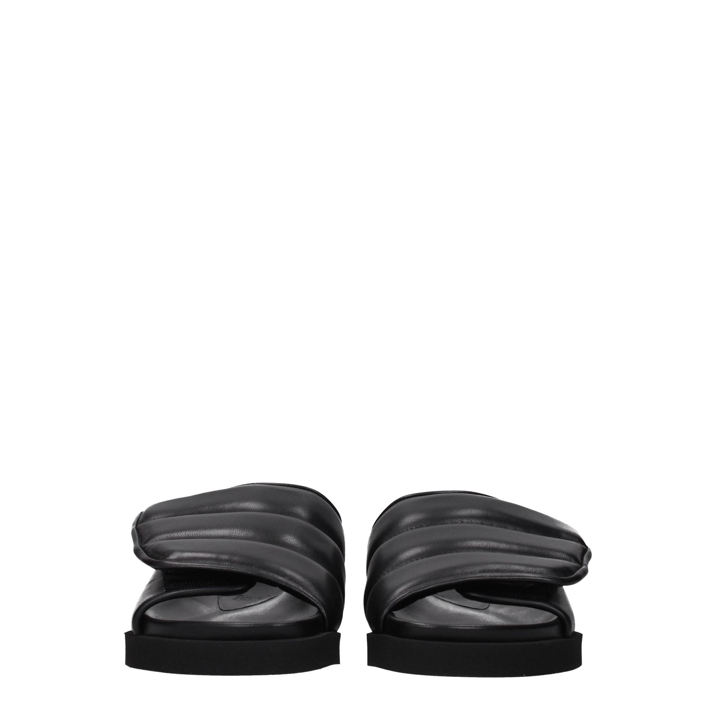 Gia Borghini Women's Sandals & Slippers in Leather Black