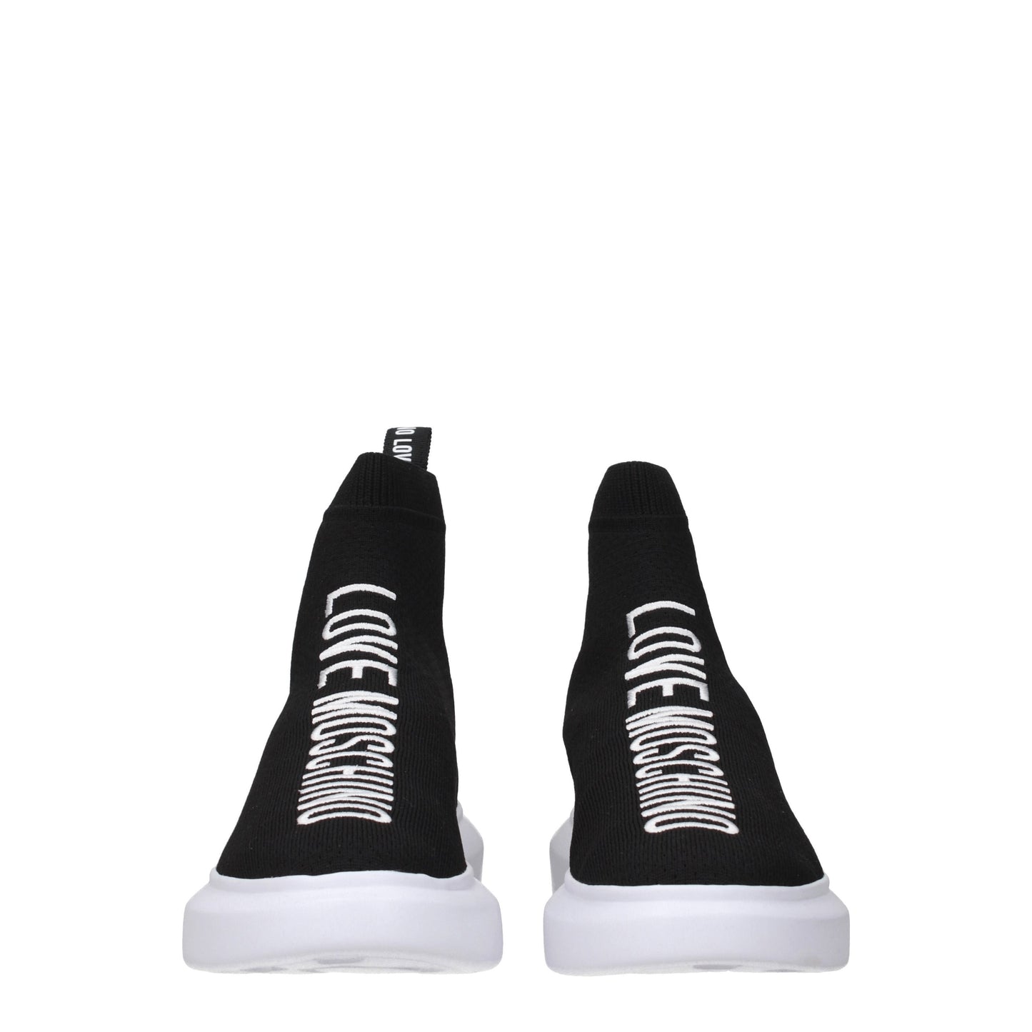 Love Moschino Women's Sneakers in Fabric  Black/White