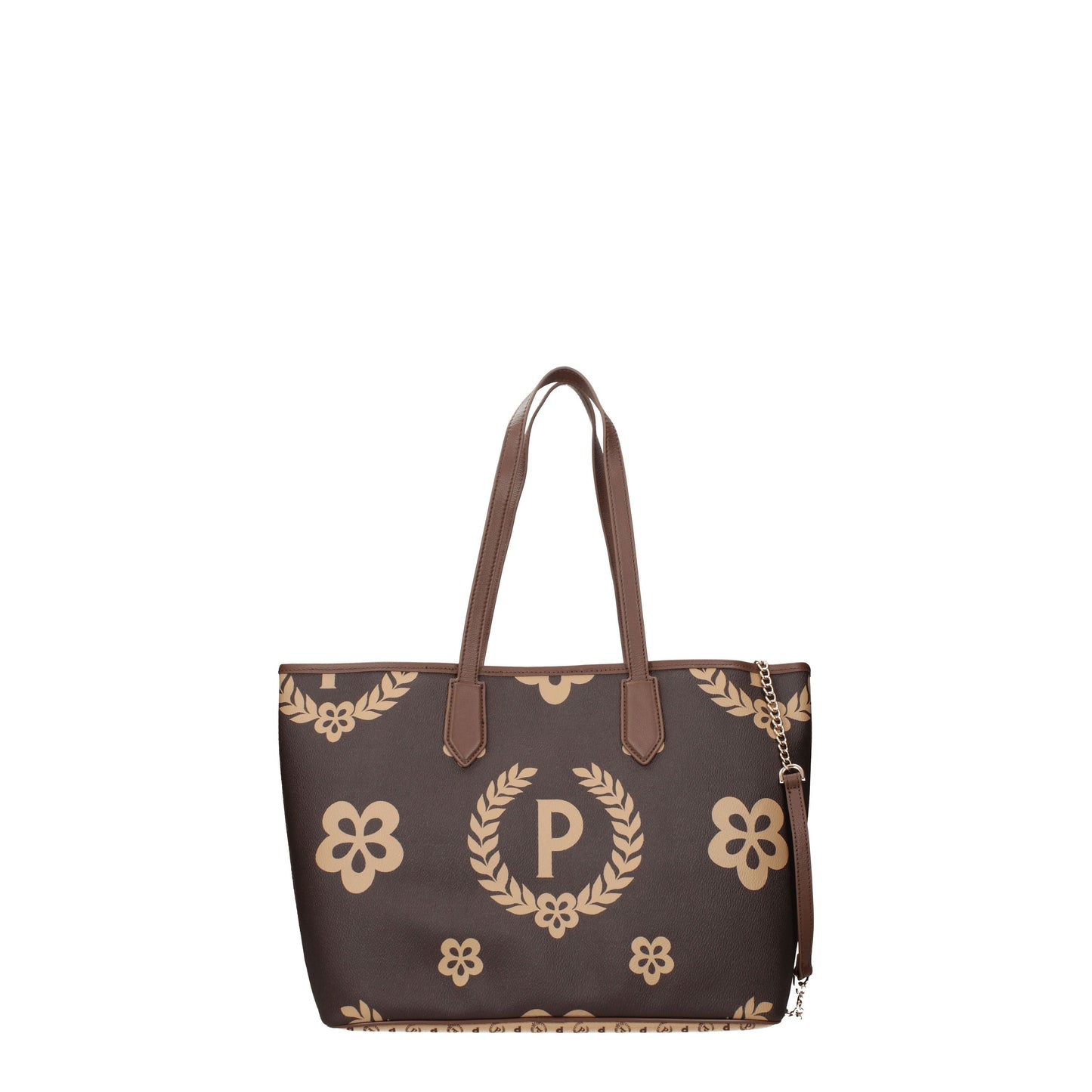 Pollini Shoulder Bags Women PVC Brown/Cream